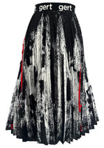 Gert Painted Pleated Skirt