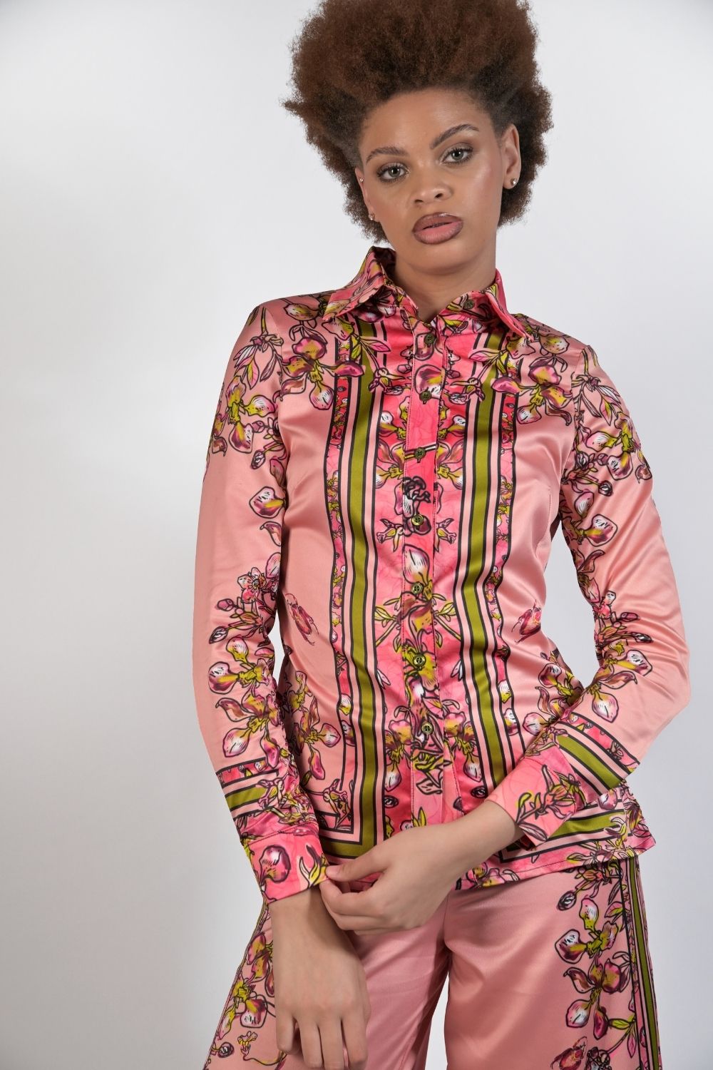 Gert-Johan Coetzee Botanical blouse in blush