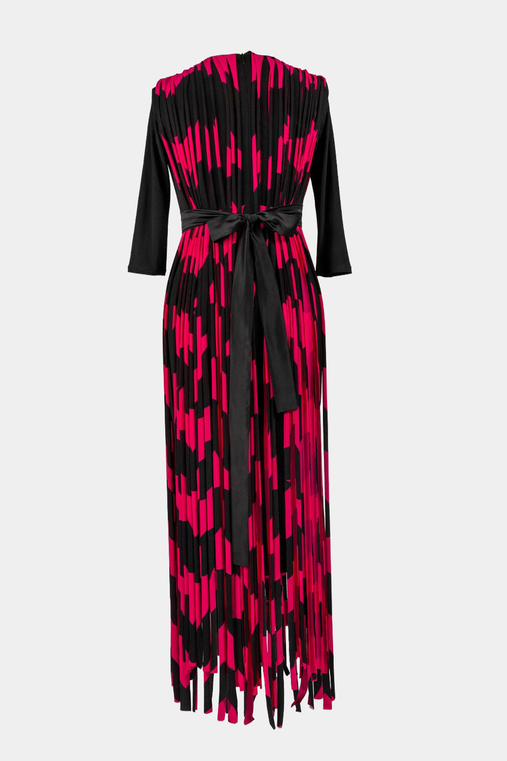 Wave Print Fringe Dress