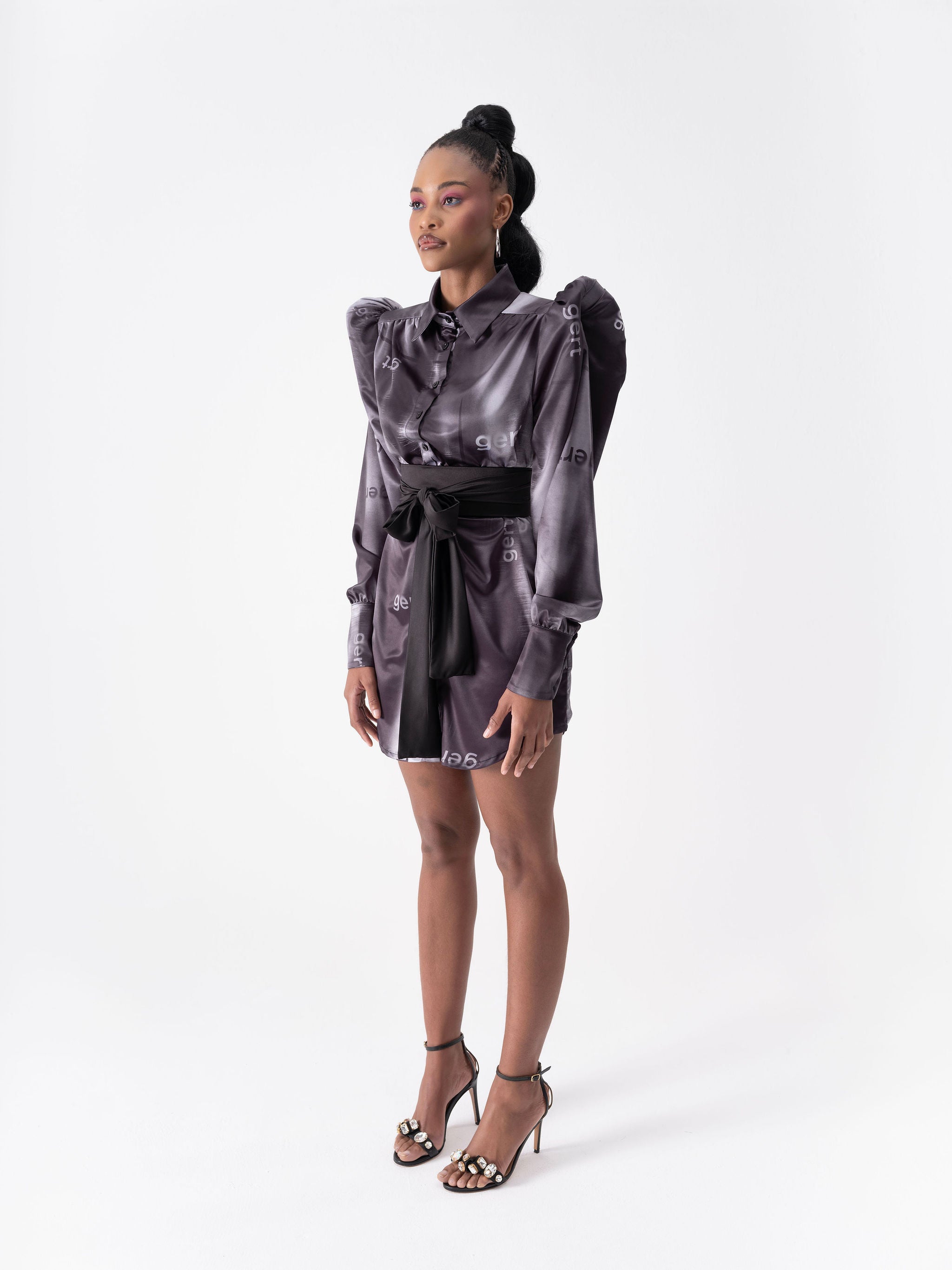 Gert Puff Sleeve Shirt Dress