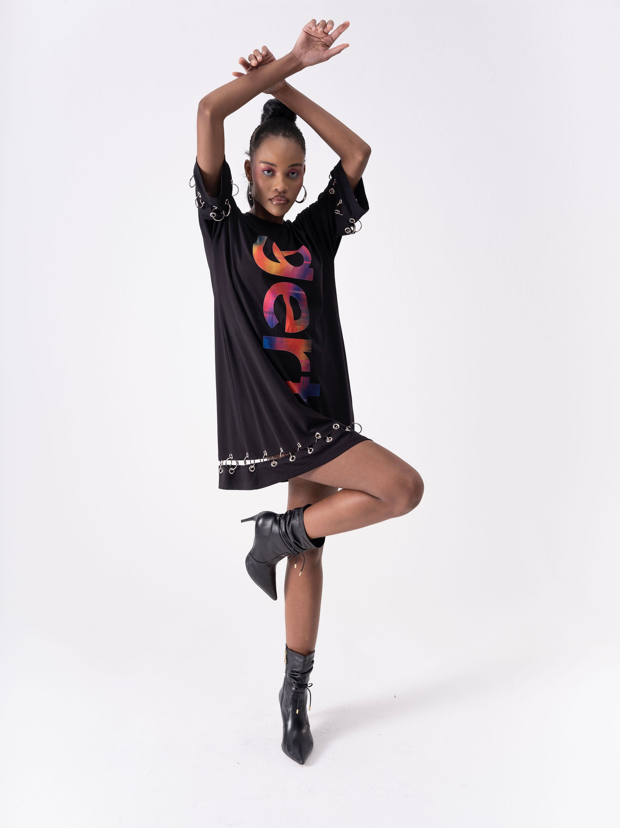 Gert Metal Ring T-shirt Dress
