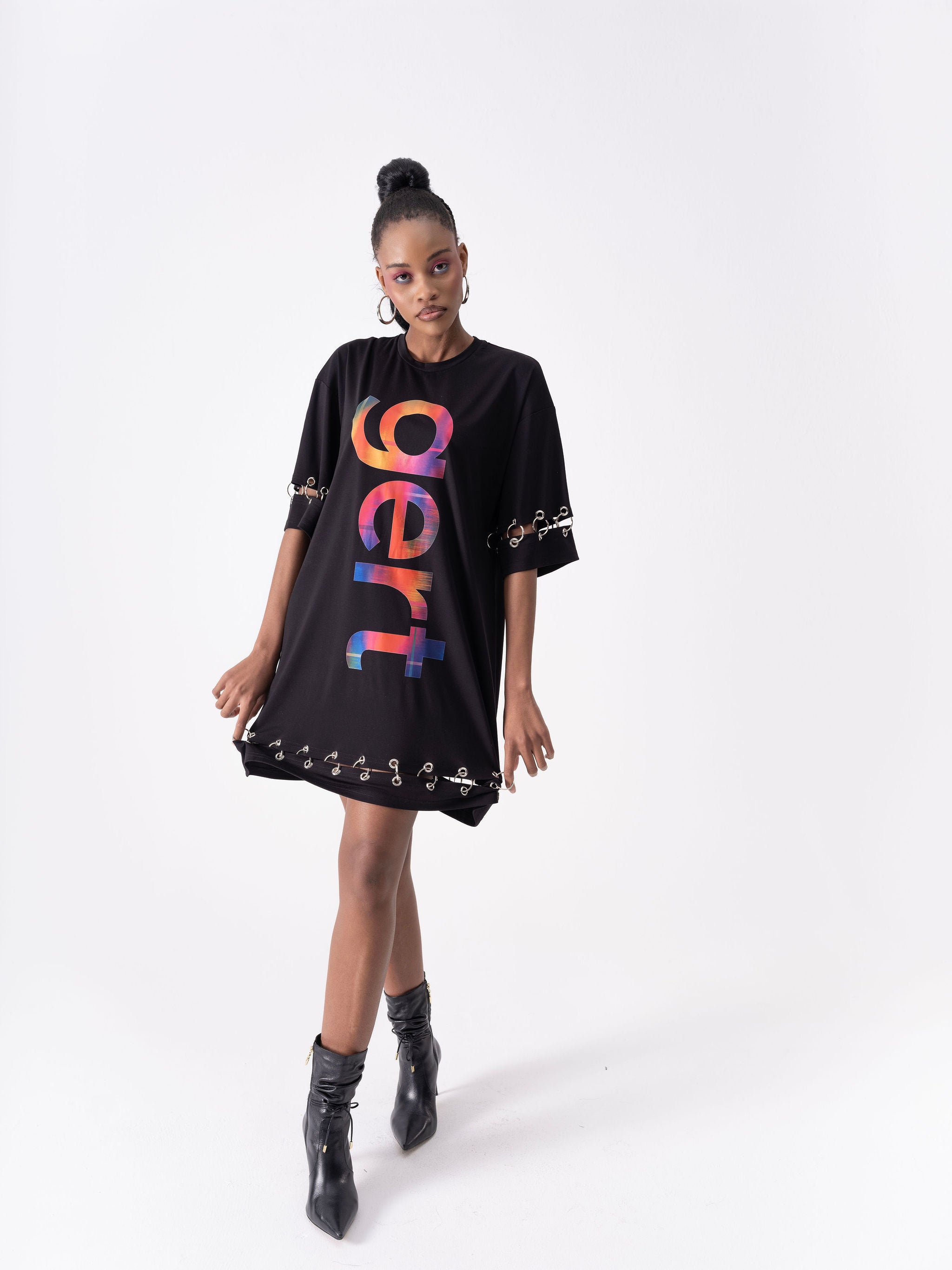 Gert Metal Ring T-shirt Dress
