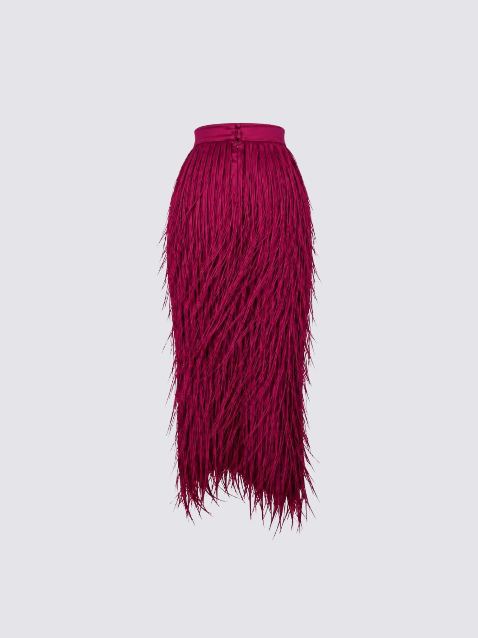 Satin "grass" skirt - Long