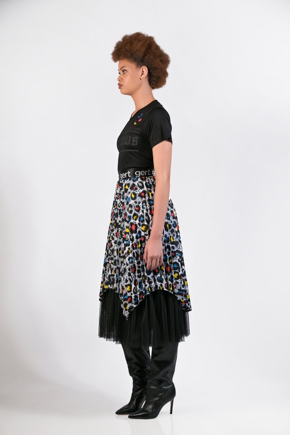 Black gert news T-shirt - Gert - Johan Coetzee