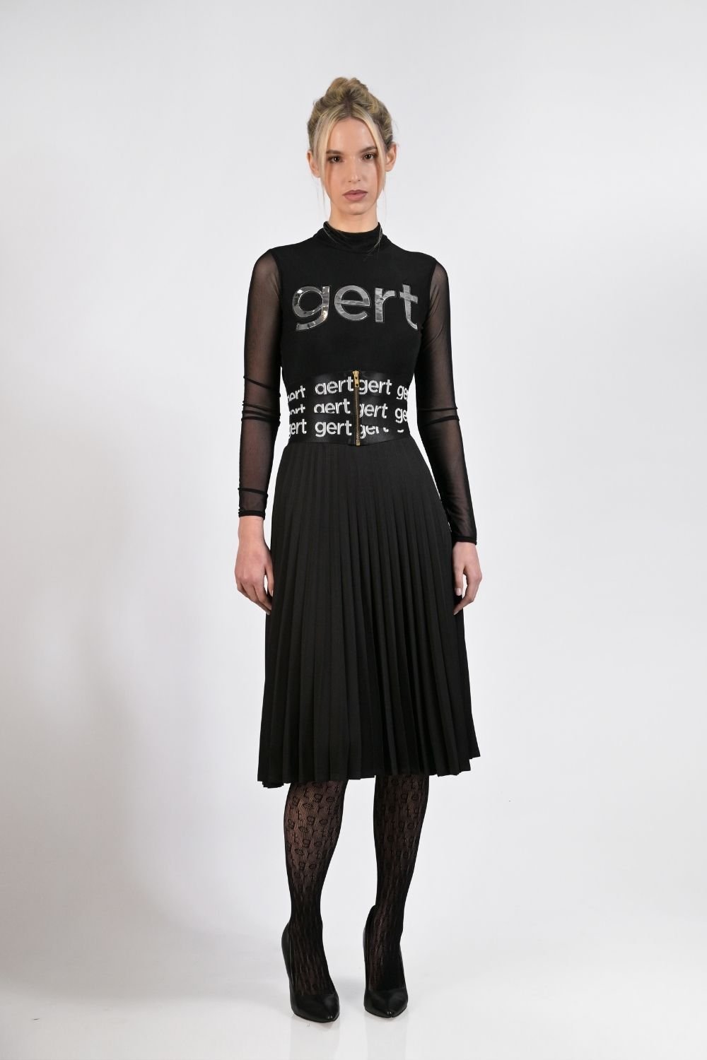 Black Pleated Skirt - Gert - Johan Coetzee