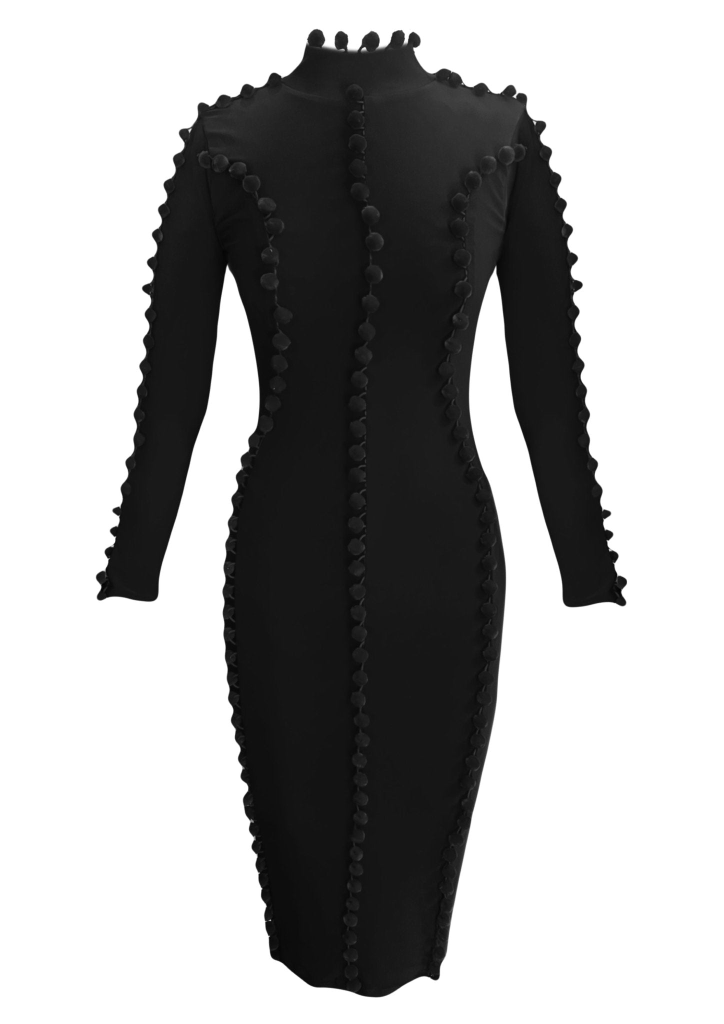 Black Pom Pom Dress - Gert - Johan Coetzee