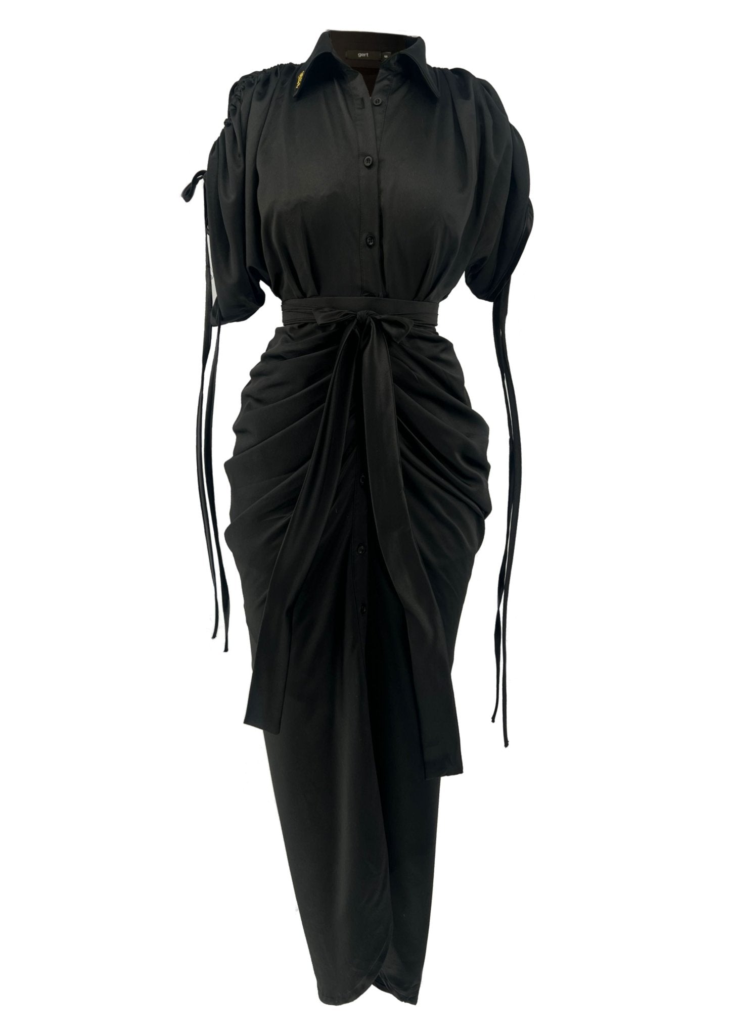 Gert Ruched Shirt Dress