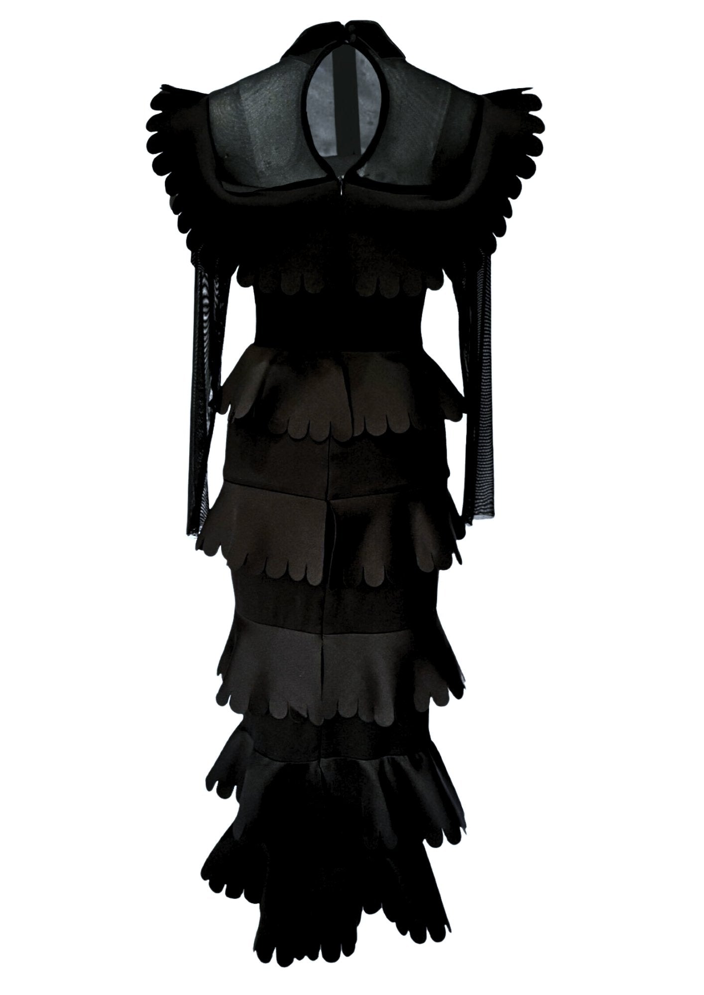 Black Scalloped dress - Gert - Johan Coetzee