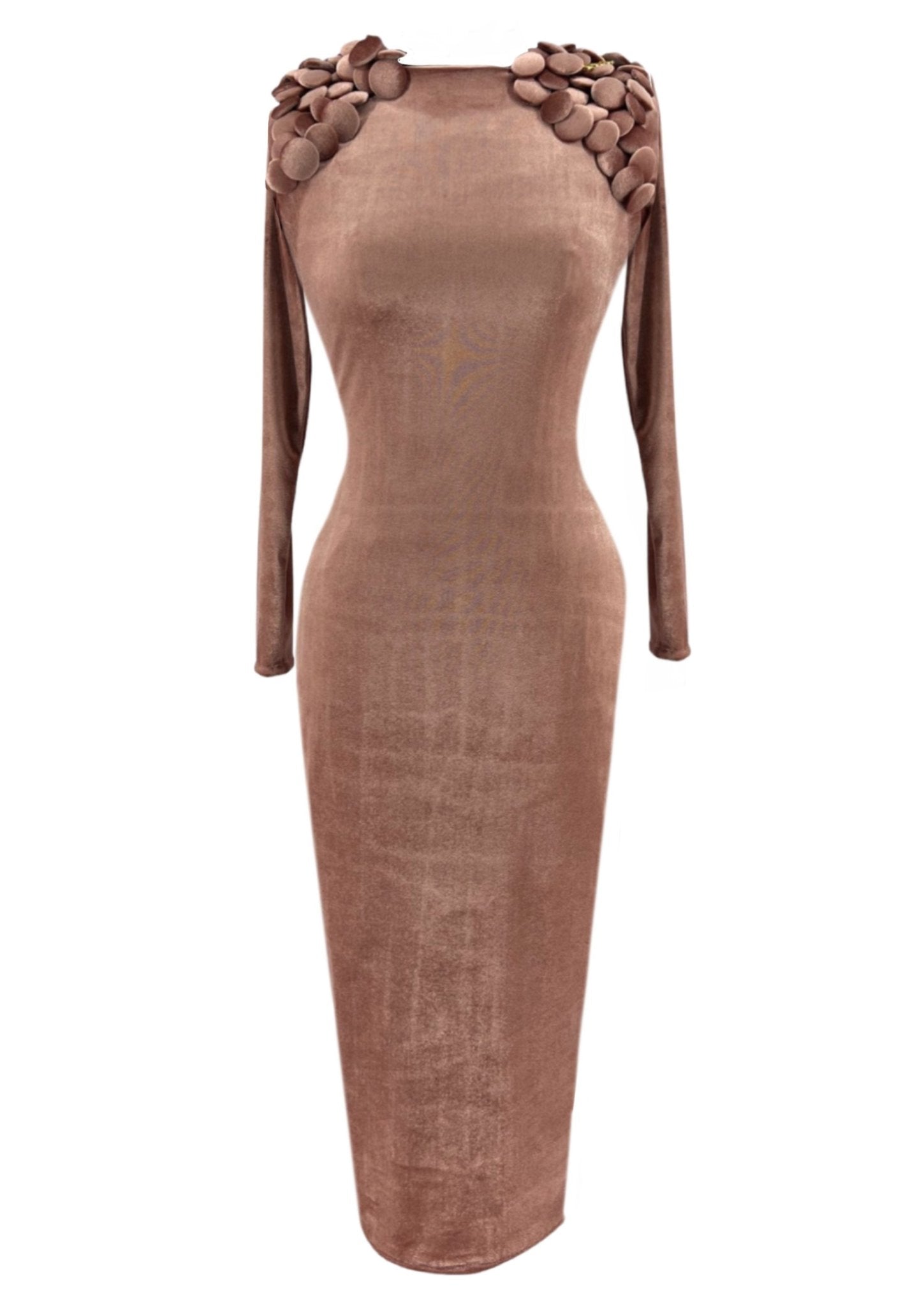 Gert Button Velvet Bodycon