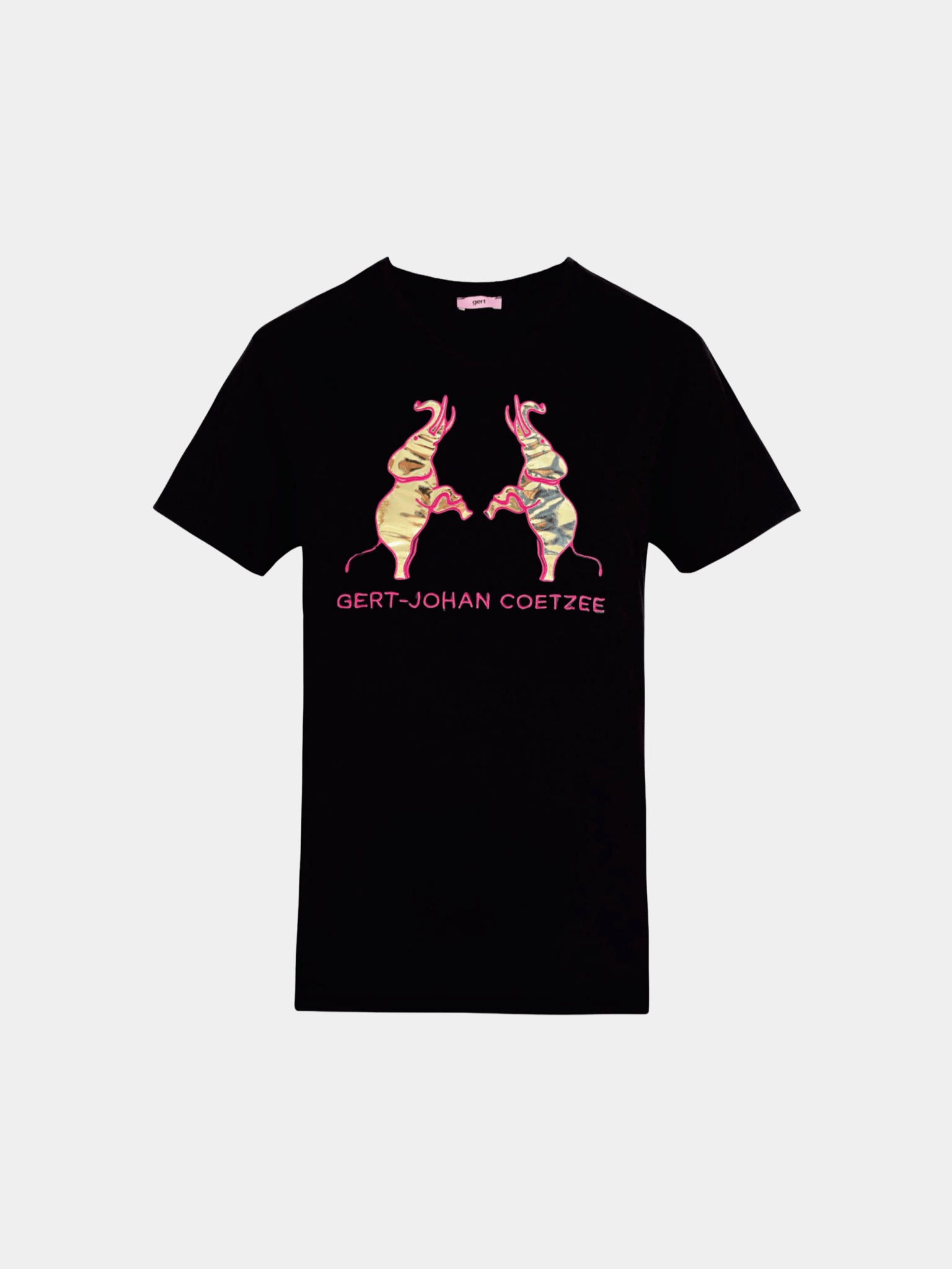 Elephant Embroidered T-shirt - Gert - Johan Coetzee