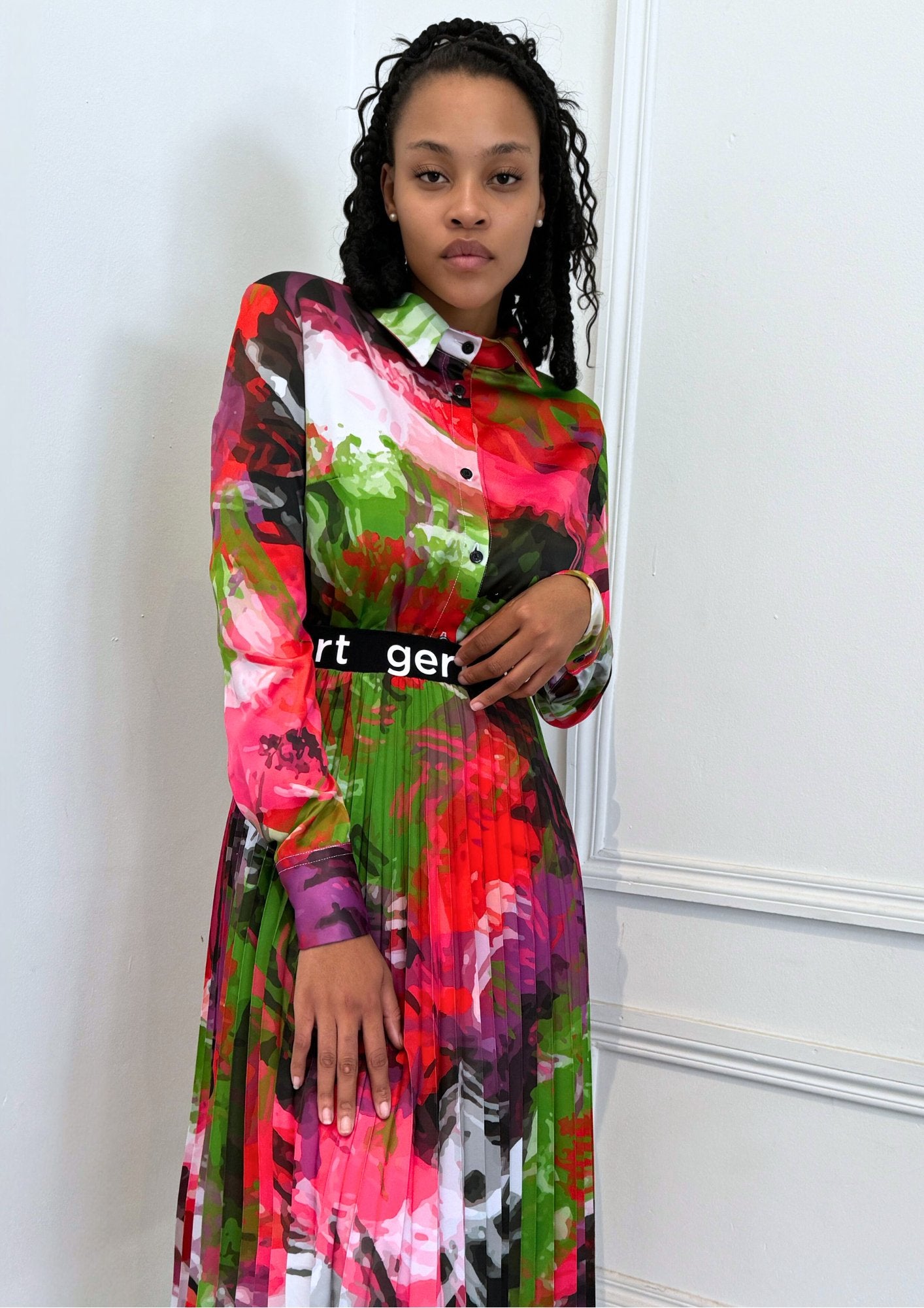 Gert Graffiti satin blouse - Gert - Johan Coetzee