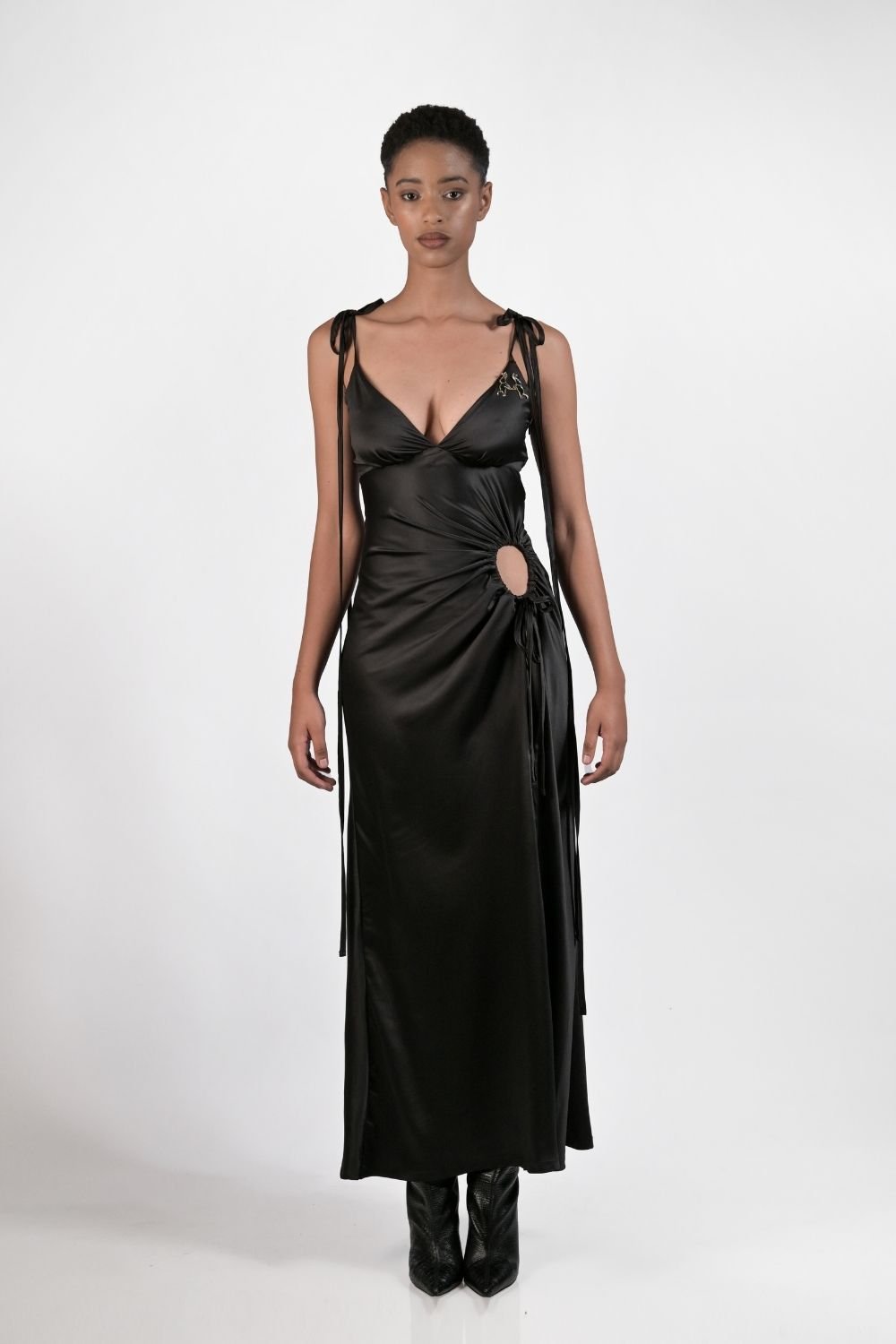 Gert - Johan Coetzee Black keyhole dress - Gert - Johan Coetzee