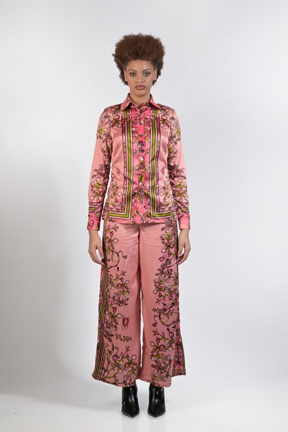Gert - Johan Coetzee Botanical blouse in blush - Gert - Johan Coetzee