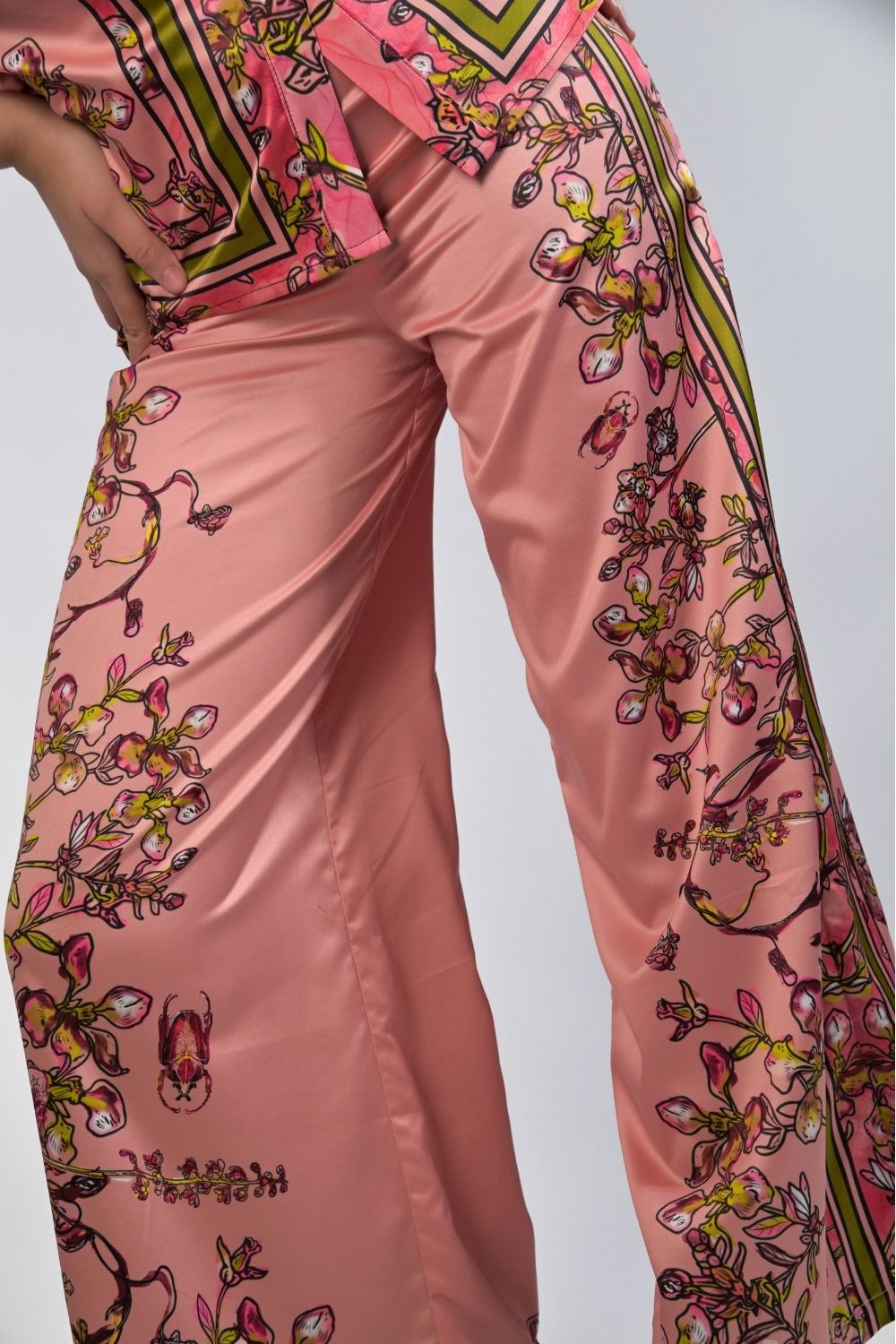 Gert - Johan Coetzee botanical blush palazzo pants - Gert - Johan Coetzee