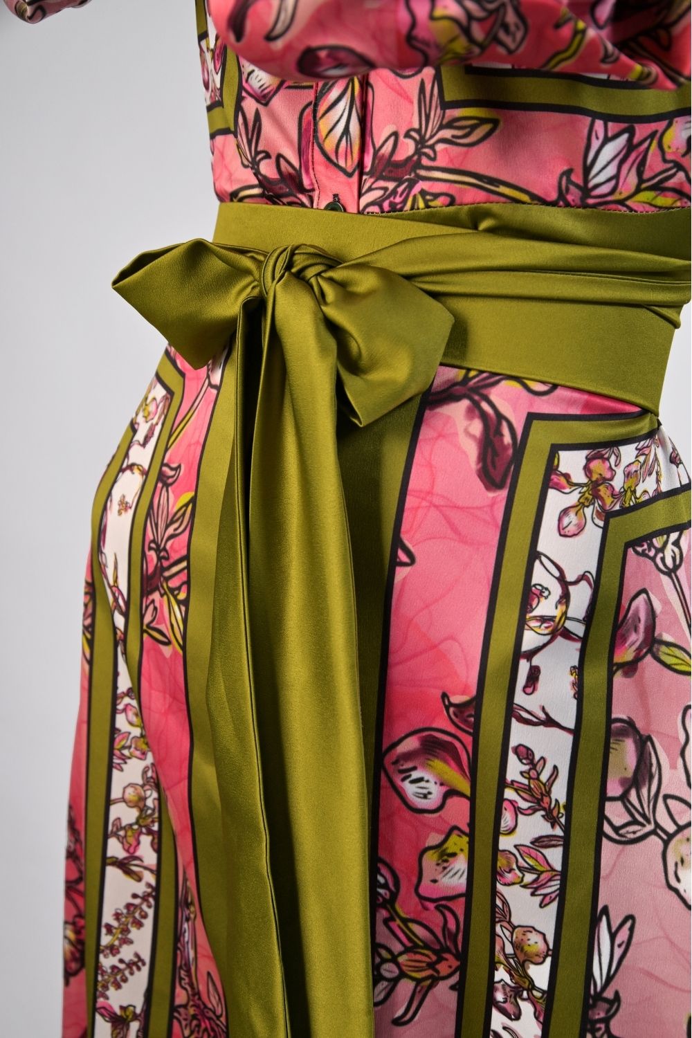 Gert - Johan Coetzee botanical scarf dress - Gert - Johan Coetzee