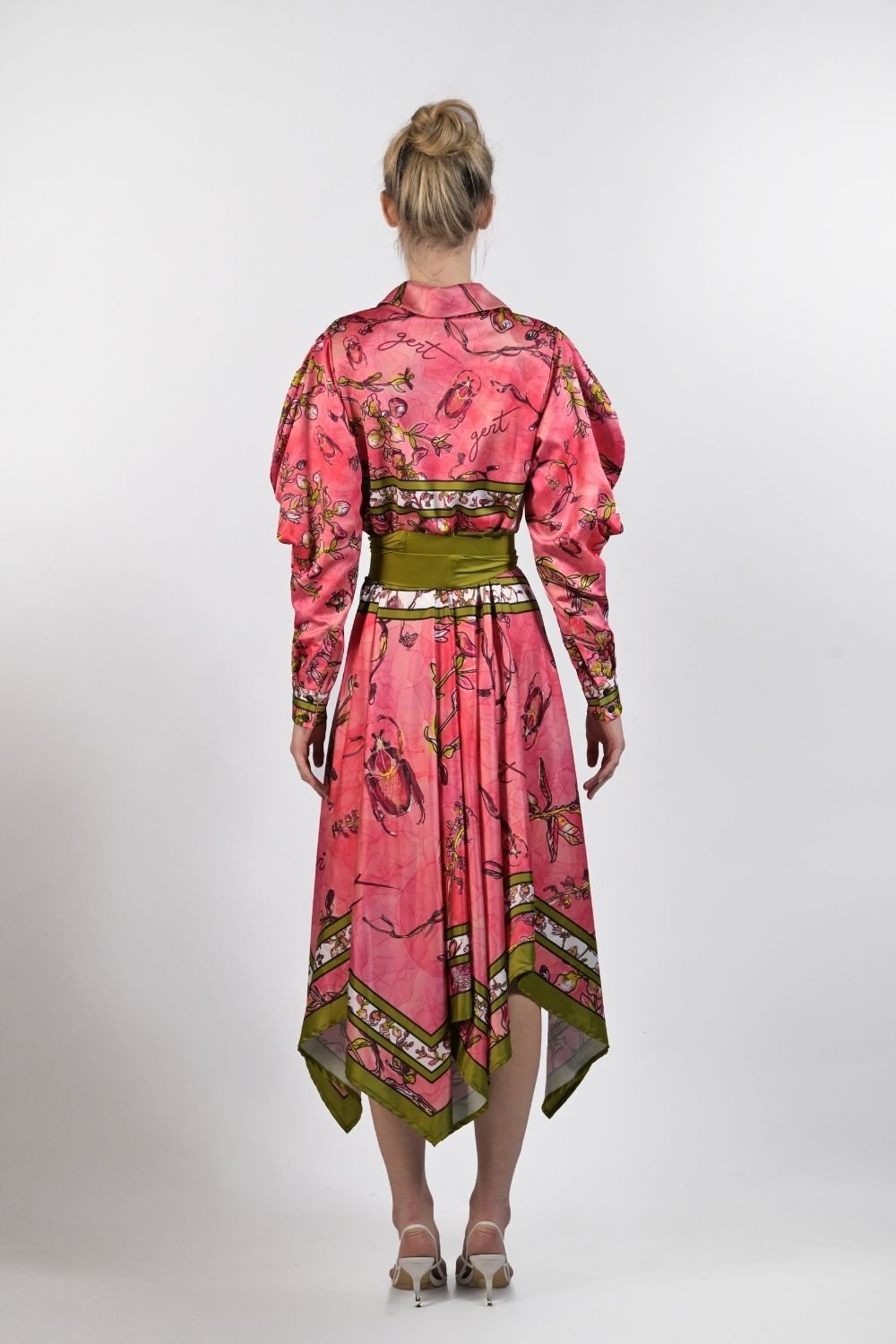 Gert - Johan Coetzee botanical scarf dress - Gert - Johan Coetzee