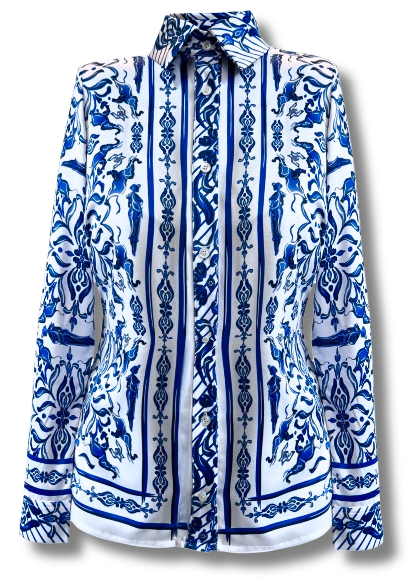 Gert - Johan Coetzee Delft blouse and pants set - Gert - Johan Coetzee