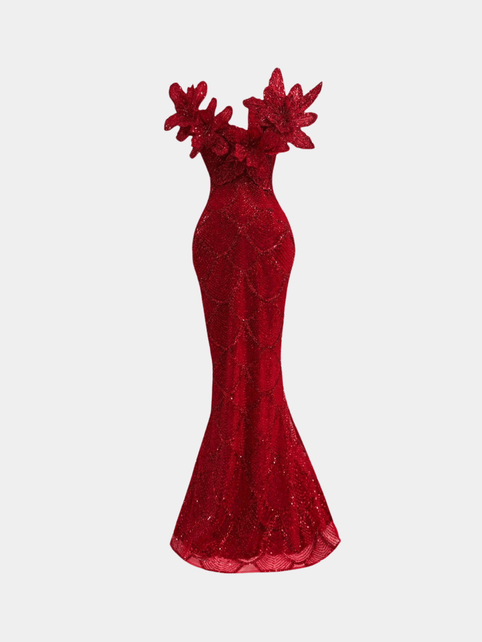 Gert - Johan Coetzee Floral Beaded Gown - Gert - Johan Coetzee