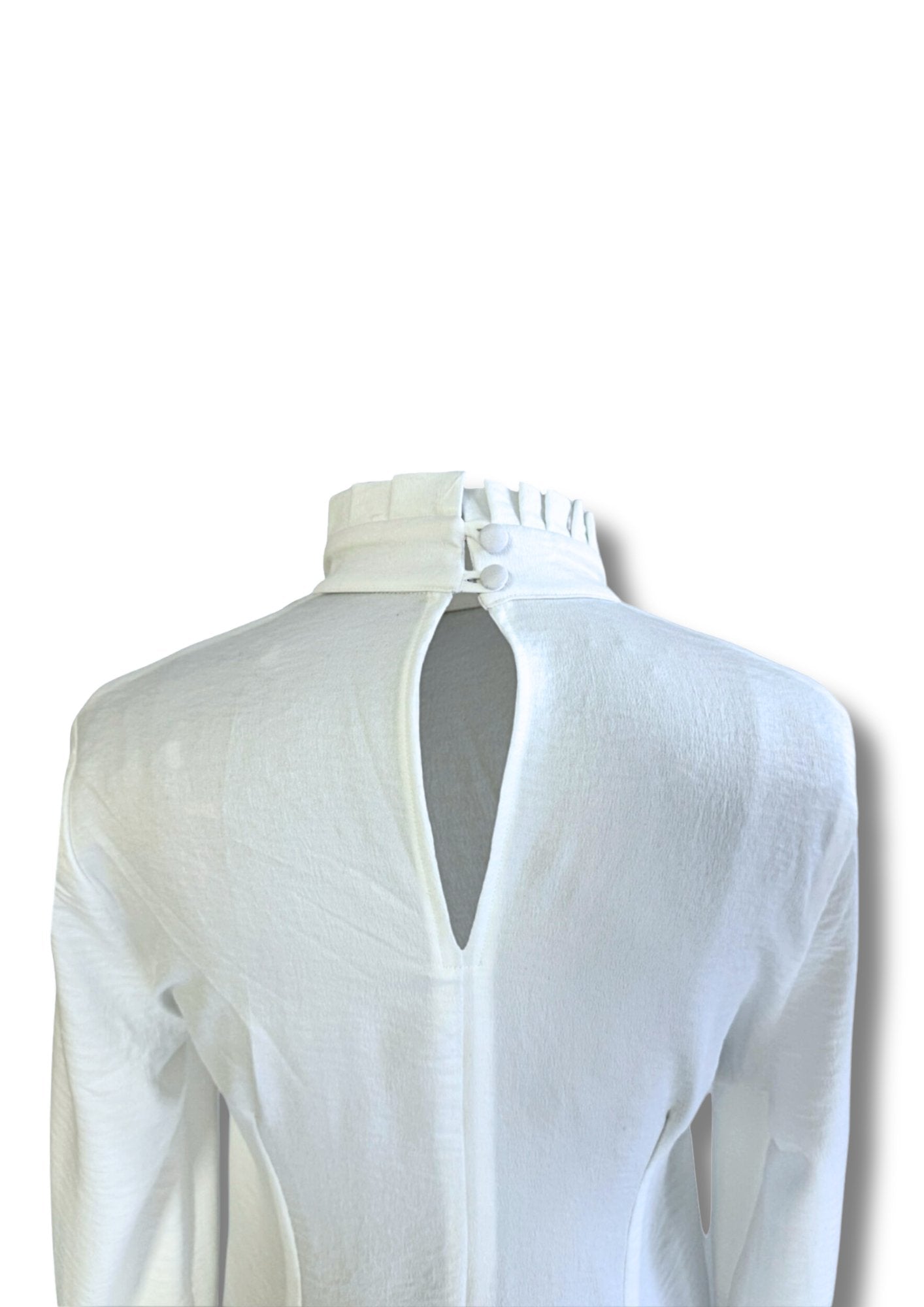 Gert - Johan Coetzee white waterfall satin blouse - Gert - Johan Coetzee