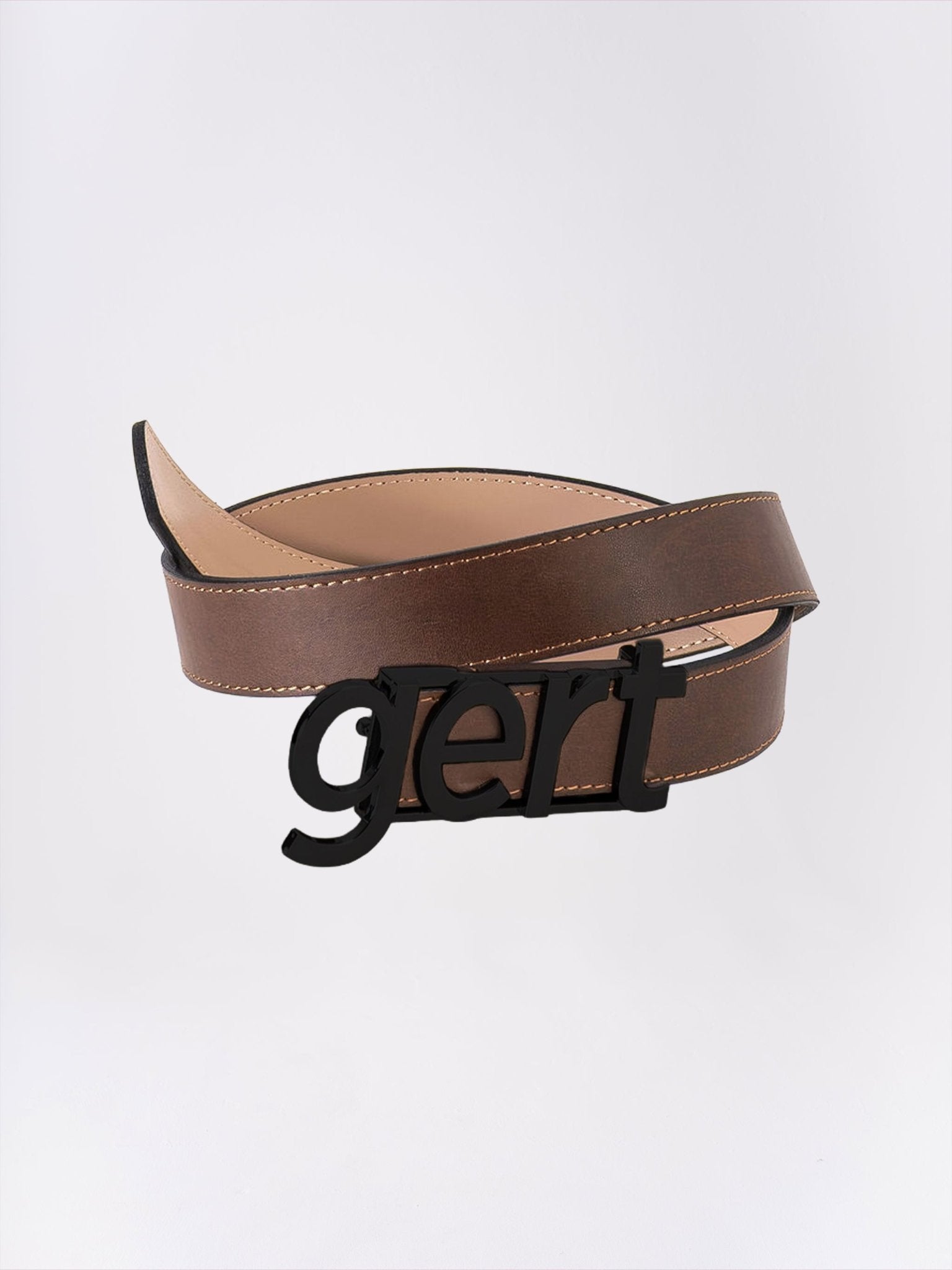 Gert Leather Belt - Black Buckle - Gert - Johan Coetzee