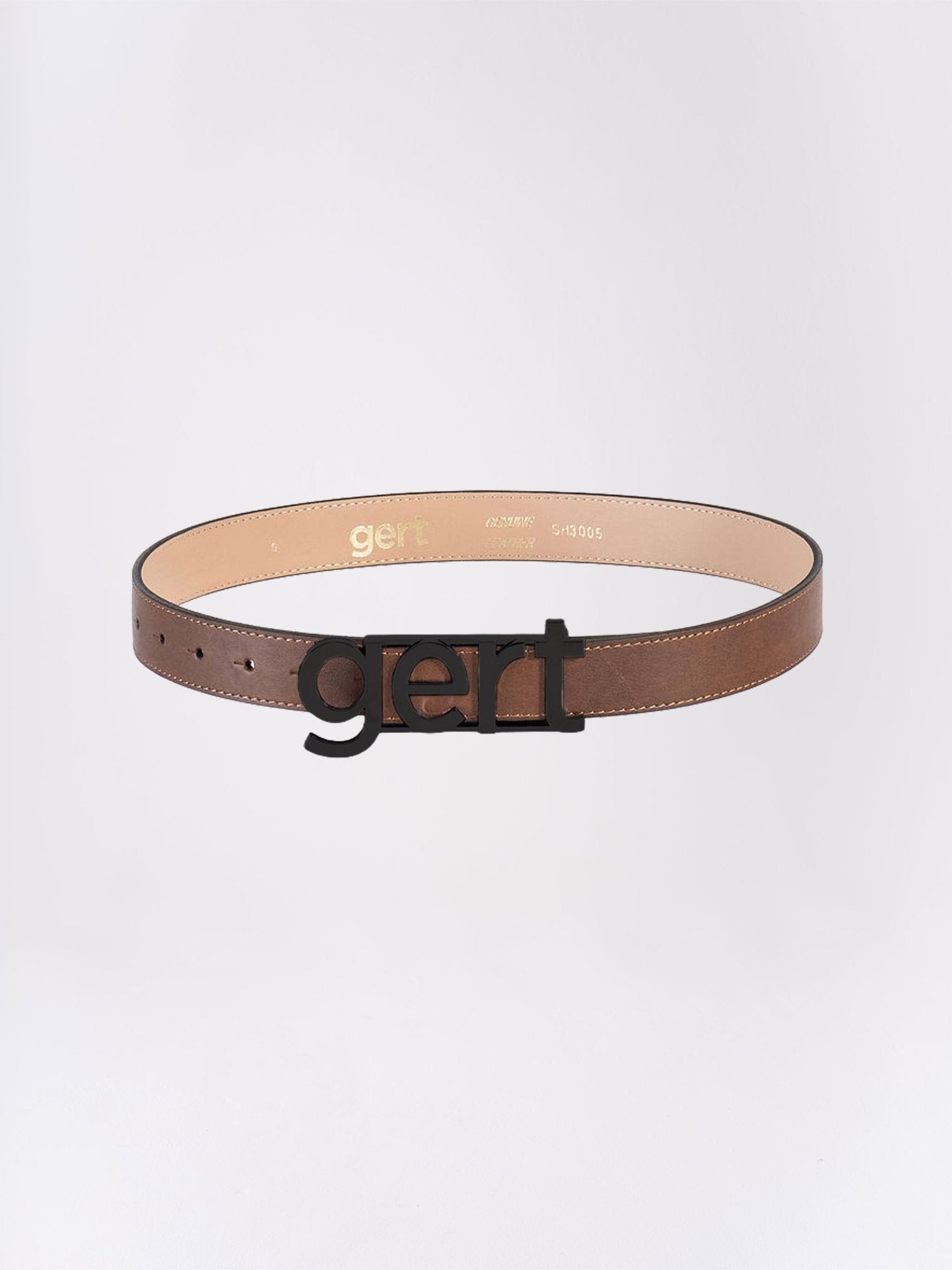 Gert Leather Belt - Black Buckle - Gert - Johan Coetzee