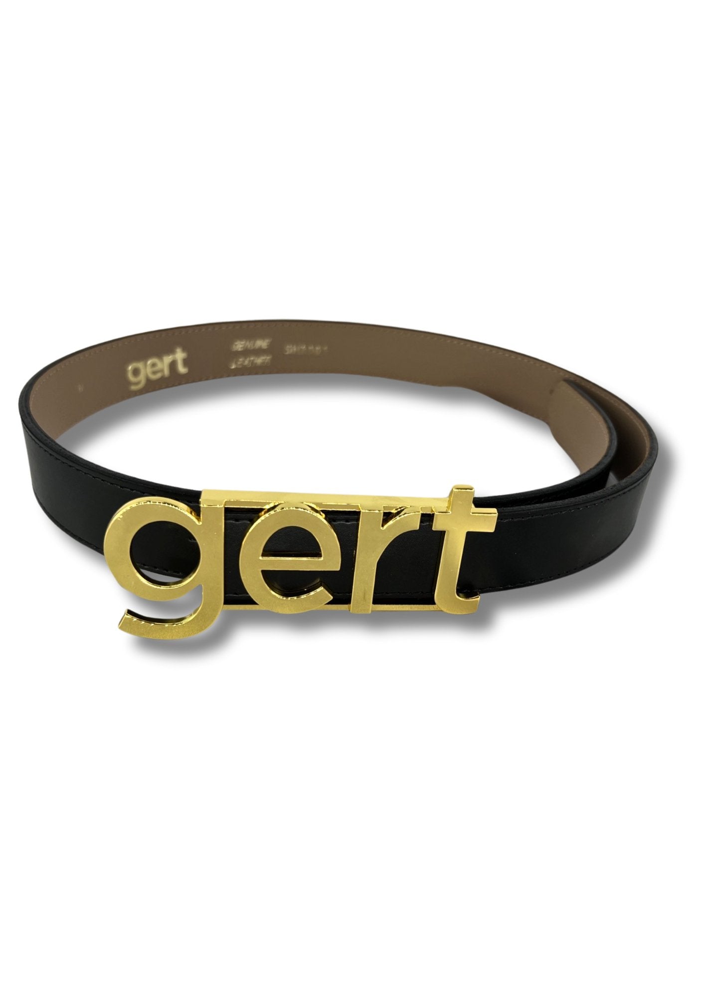 Gert Leather Belt - Gold - Gert - Johan Coetzee
