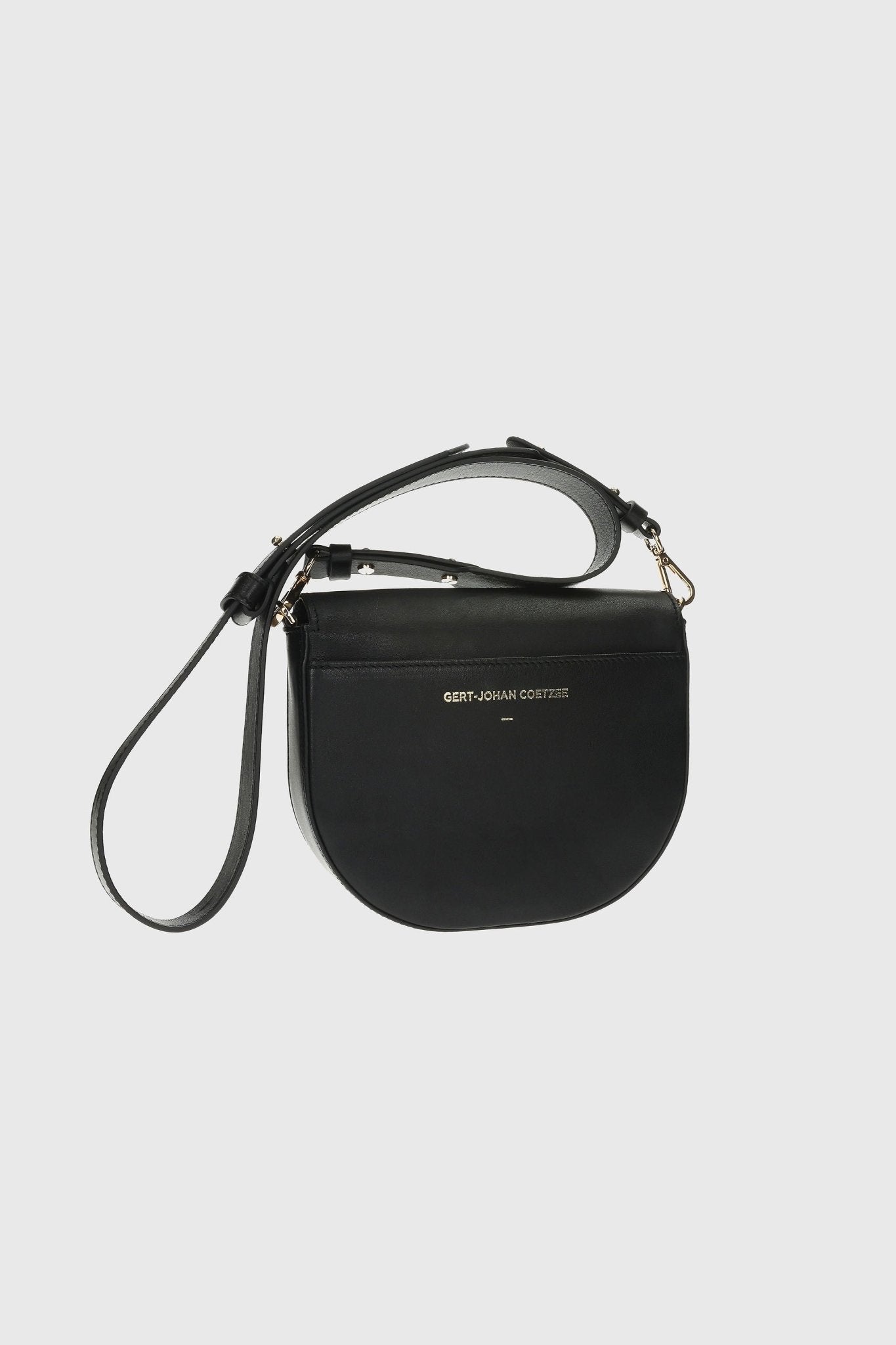 Gert Leather Crossbody Bag - Black & White - Gert - Johan Coetzee