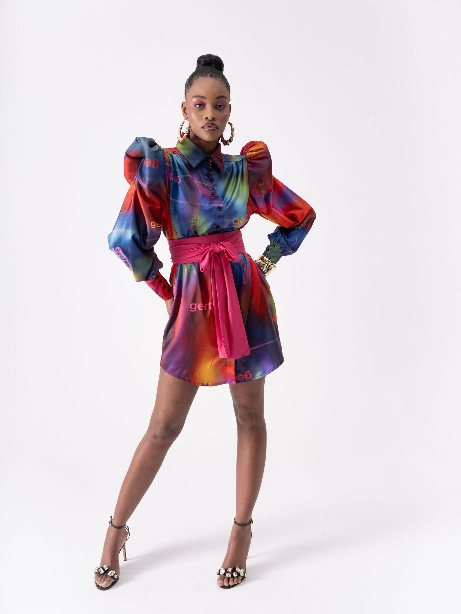 Gert Puff Sleeve Shirt Dress - Gert - Johan Coetzee