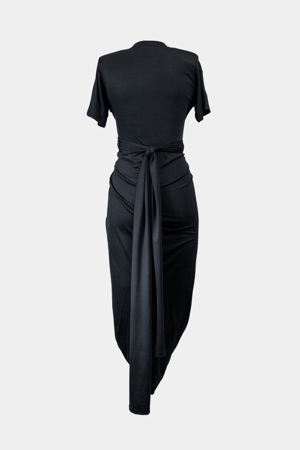 gert ruched T-Shirt dress - Black - Gert - Johan Coetzee