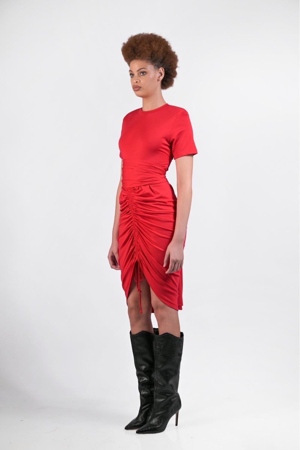 gert ruched T-Shirt dress - Scarlett - Gert - Johan Coetzee