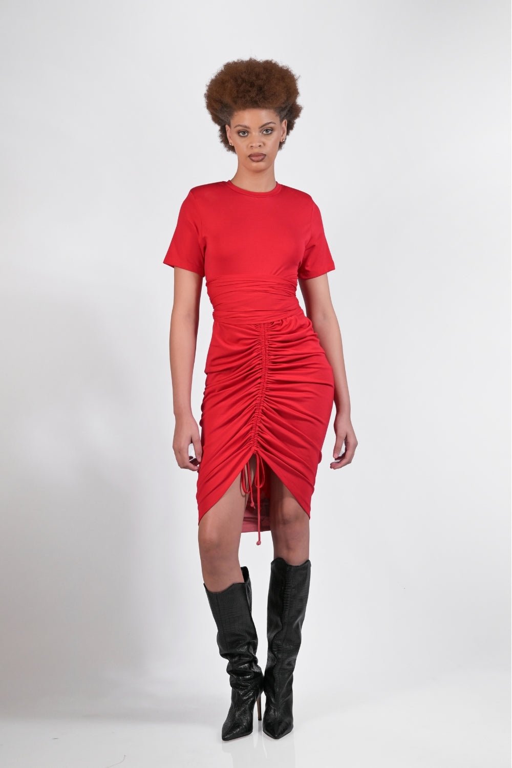 gert ruched T-Shirt dress - Scarlett - Gert - Johan Coetzee