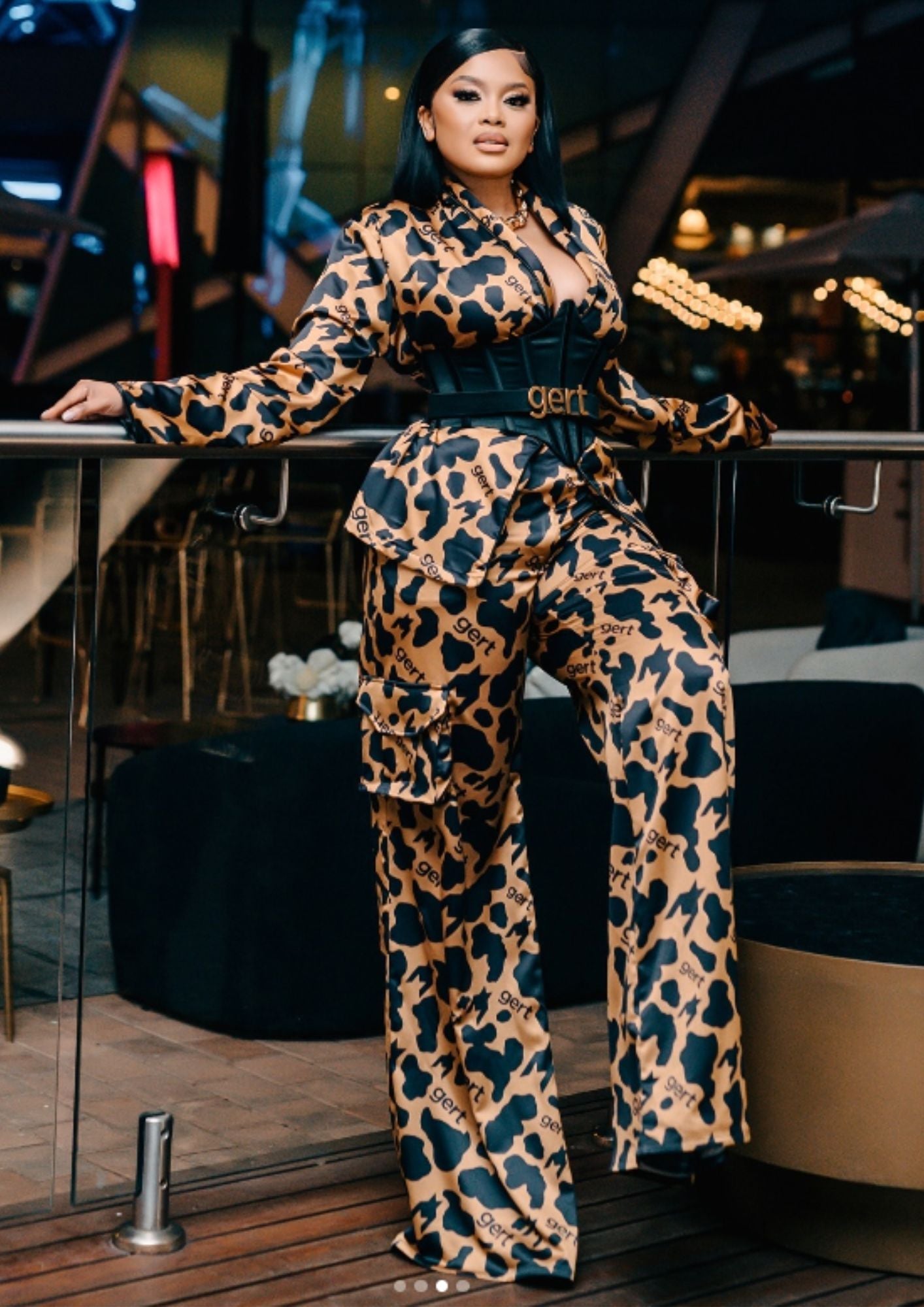 Kraal Pyjama suit with waist wasp corset ( gert belt sold separately ) - Gert - Johan Coetzee