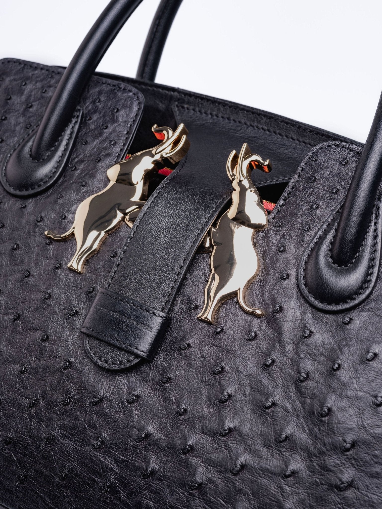 Ndlovu Bag - Black Ostrich - Gert - Johan Coetzee