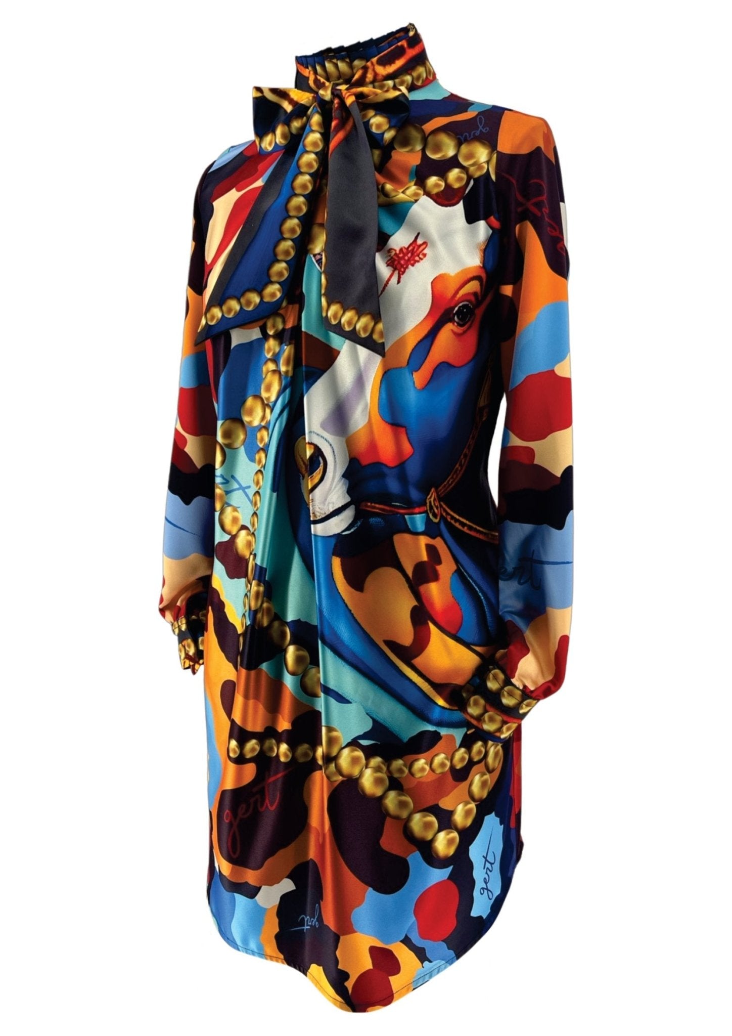 Nguni Print Shift Dress - Gert - Johan Coetzee
