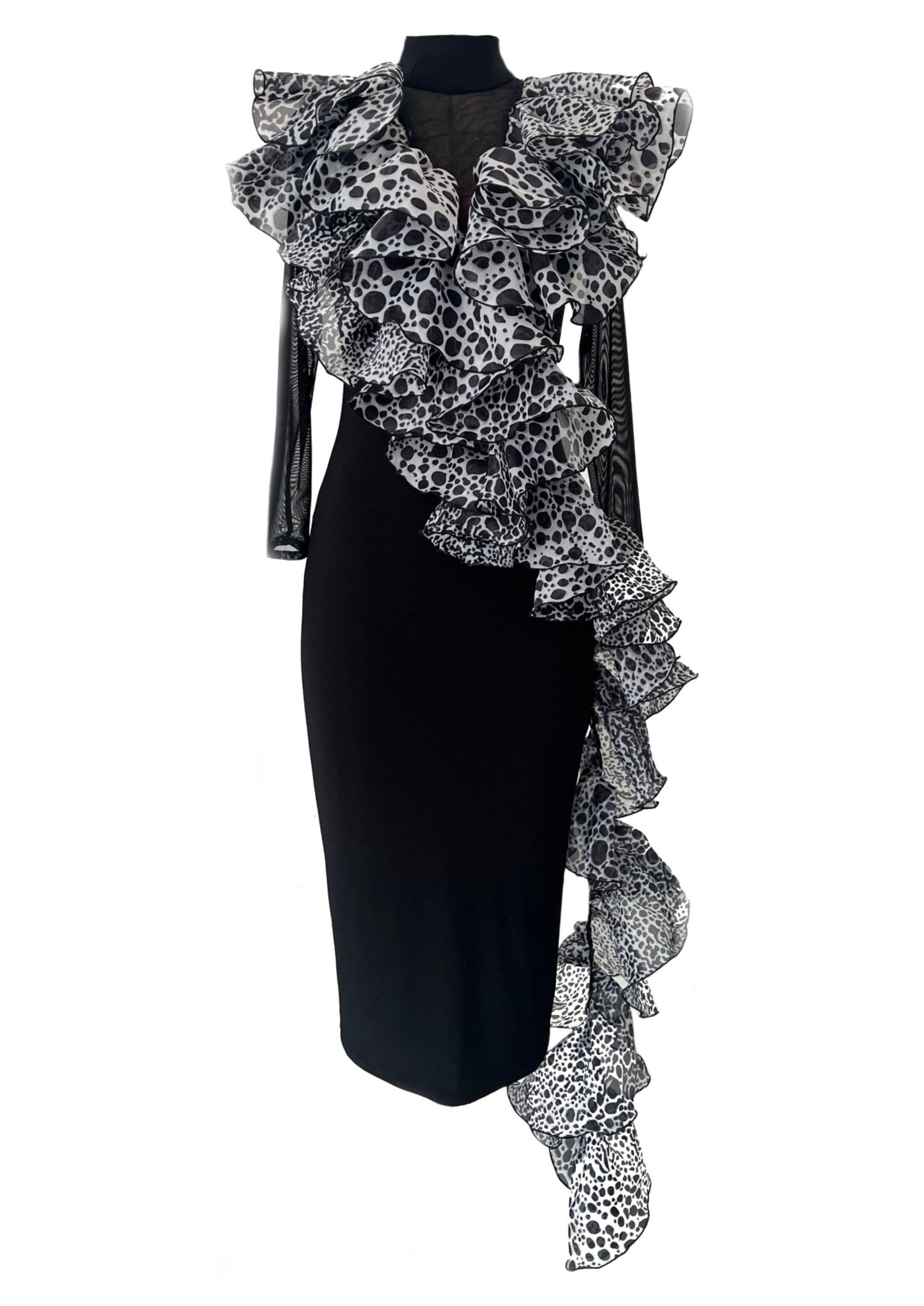 Printed Cascade Dress - Gert - Johan Coetzee