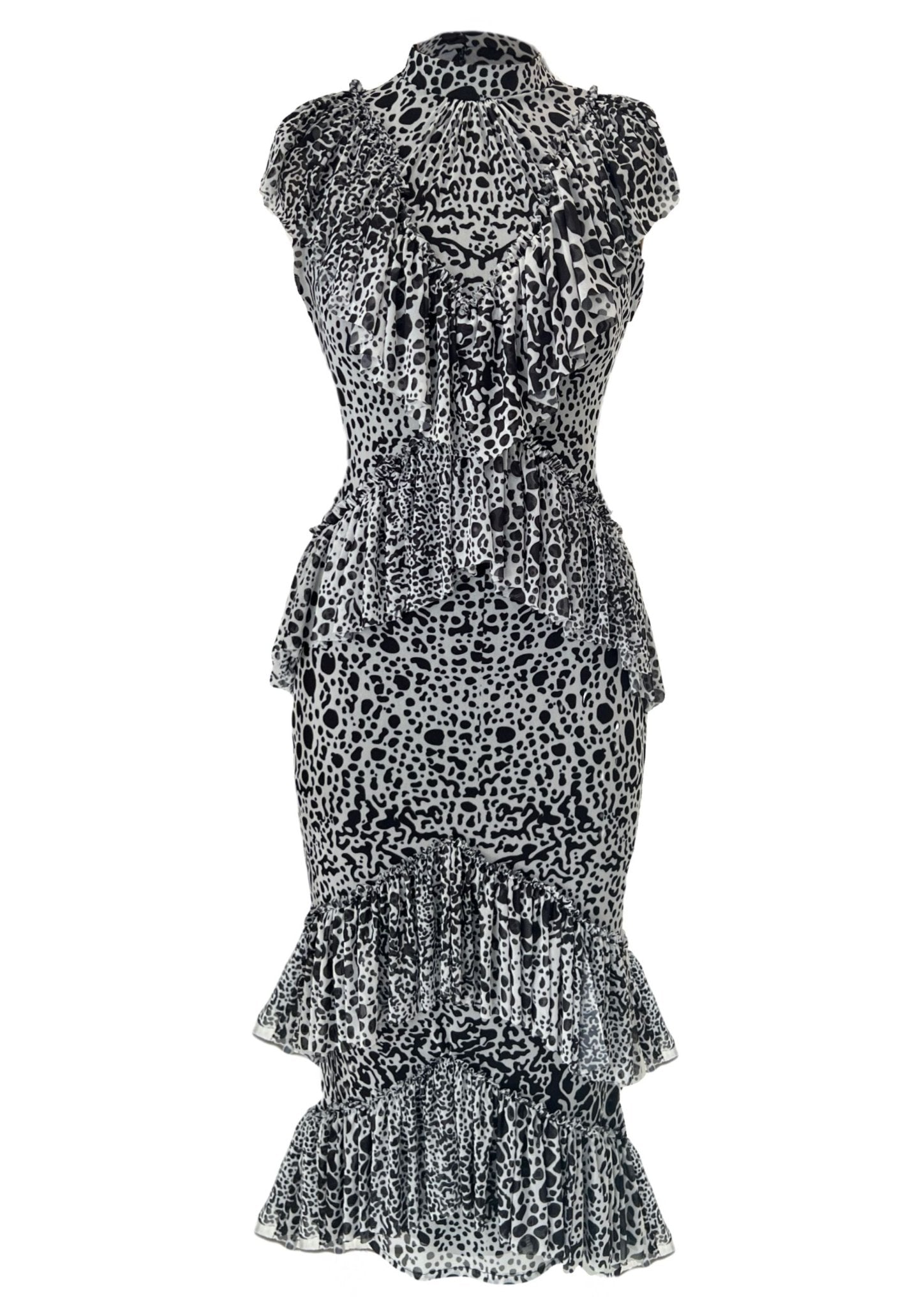 Printed Frill Dress - Gert - Johan Coetzee