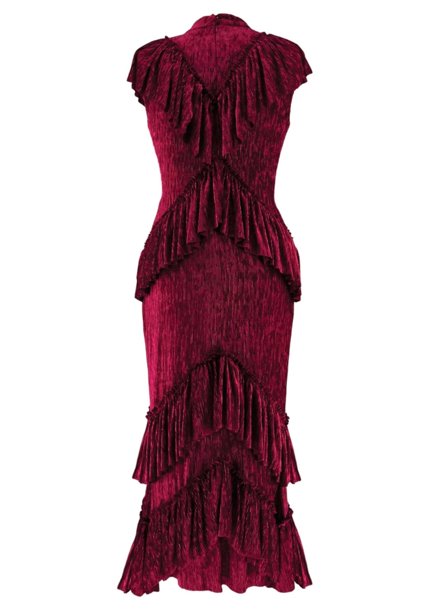 Raspberry Frill Dress - Gert - Johan Coetzee