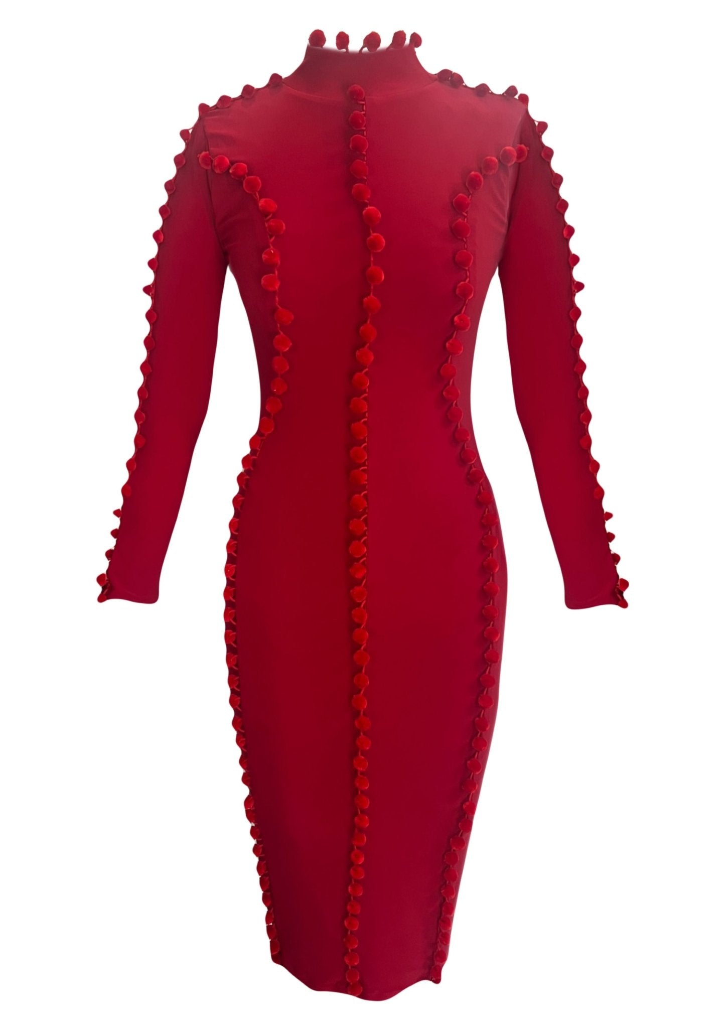 Red Pom Pom Dress - Gert - Johan Coetzee