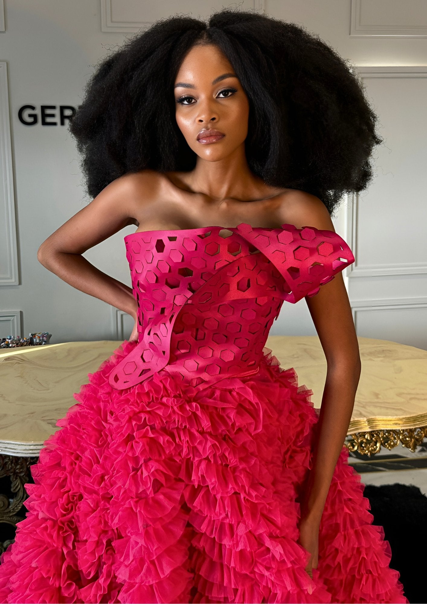 Ruffle tulle Gert - Johan Coetzee gown - Gert - Johan Coetzee