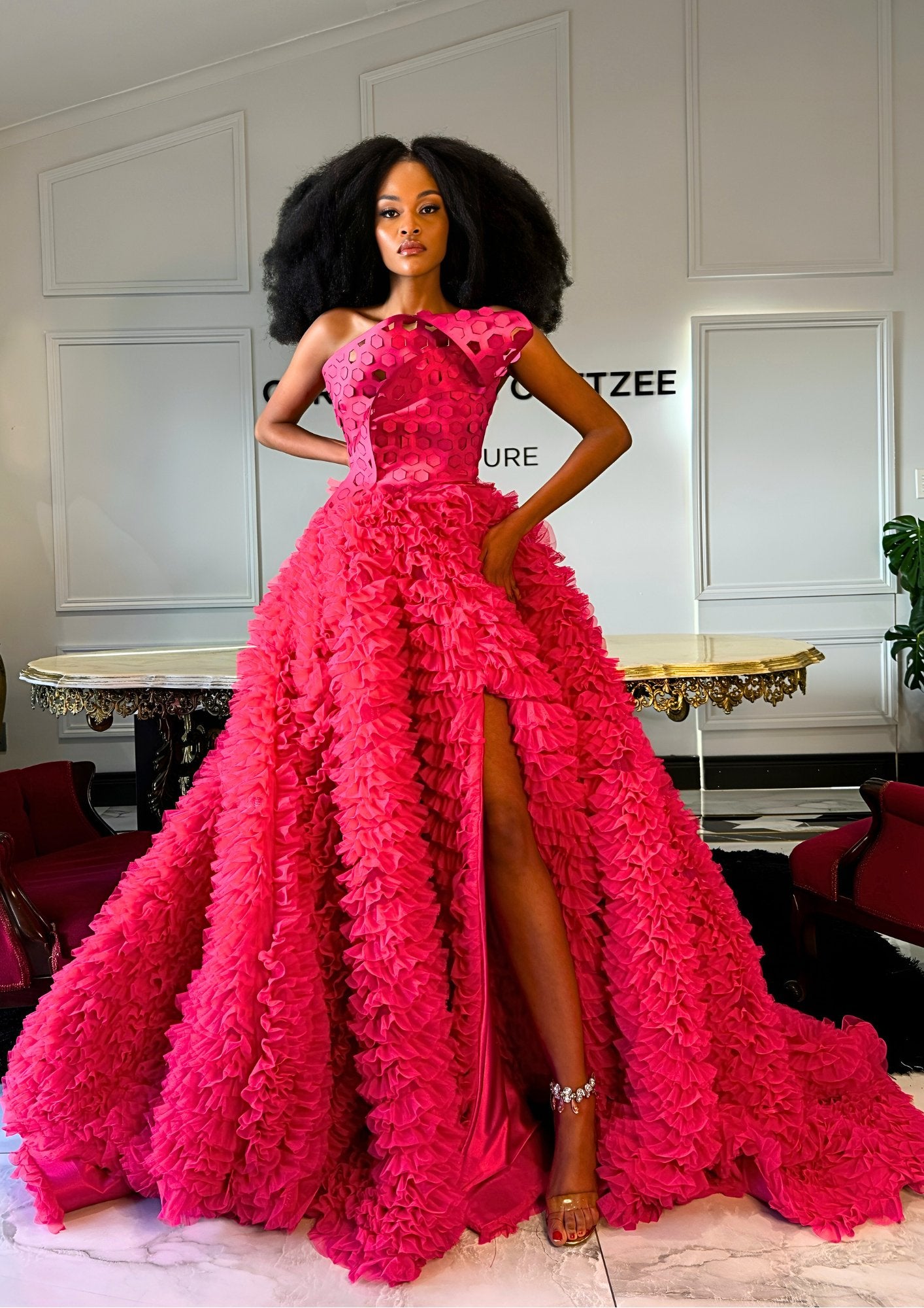 Ruffle tulle Gert - Johan Coetzee gown - Gert - Johan Coetzee