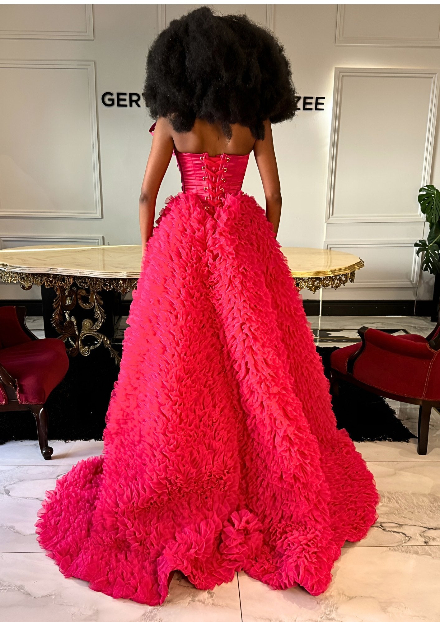 Ruffle tulle Gert - Johan Coetzee gown - Gert - Johan Coetzee