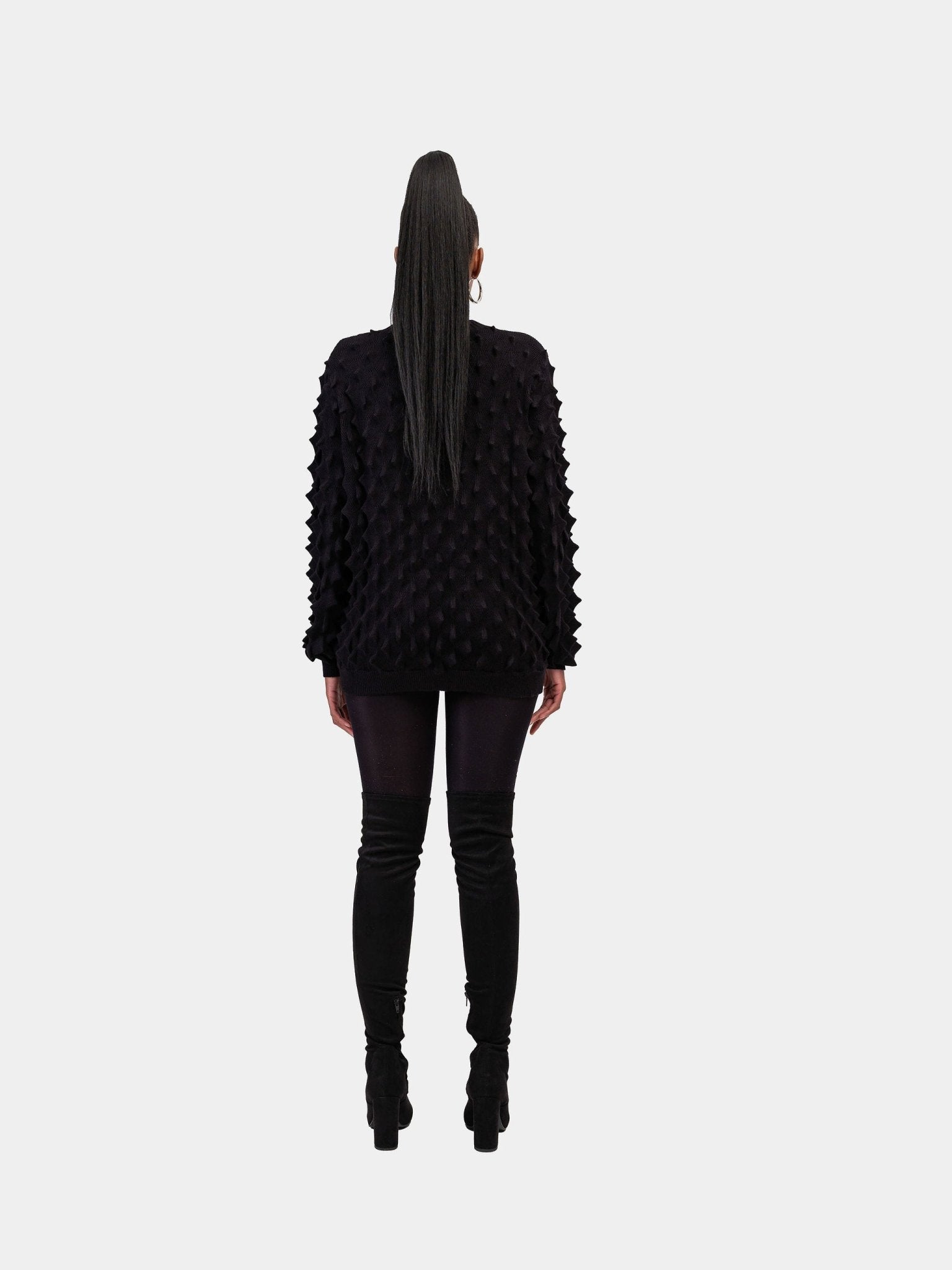 Spiked Sweater - Black - Gert - Johan Coetzee