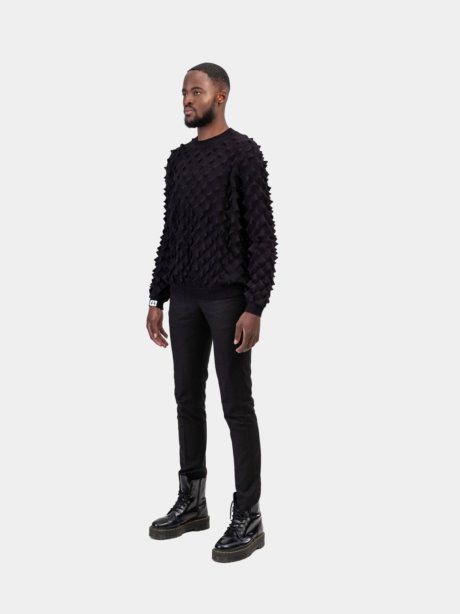 Spiked Sweater - Black - Gert - Johan Coetzee