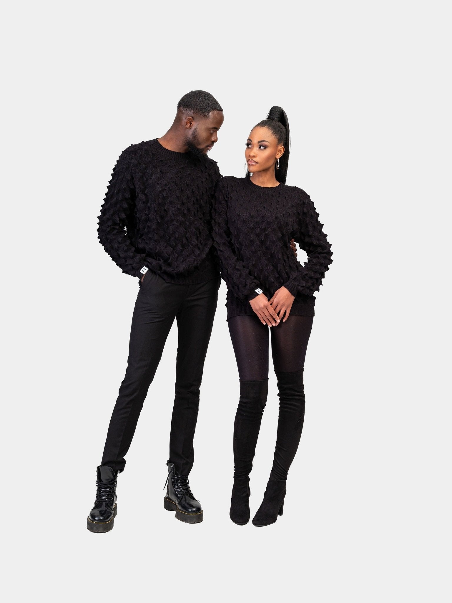 Spiked Sweater - Black - Gert - Johan Coetzee