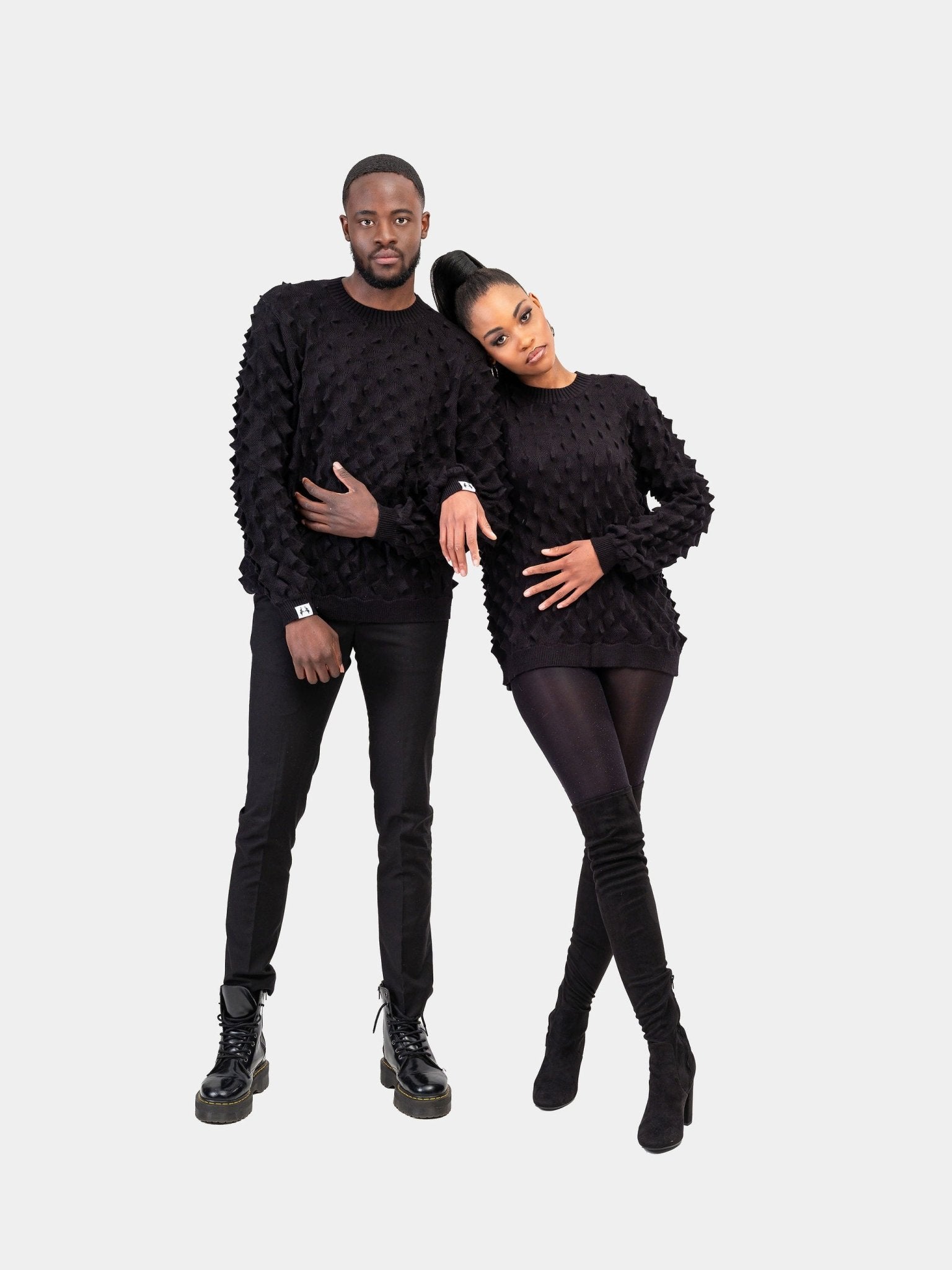 Spiked Sweater - Black - Gert - Johan Coetzee
