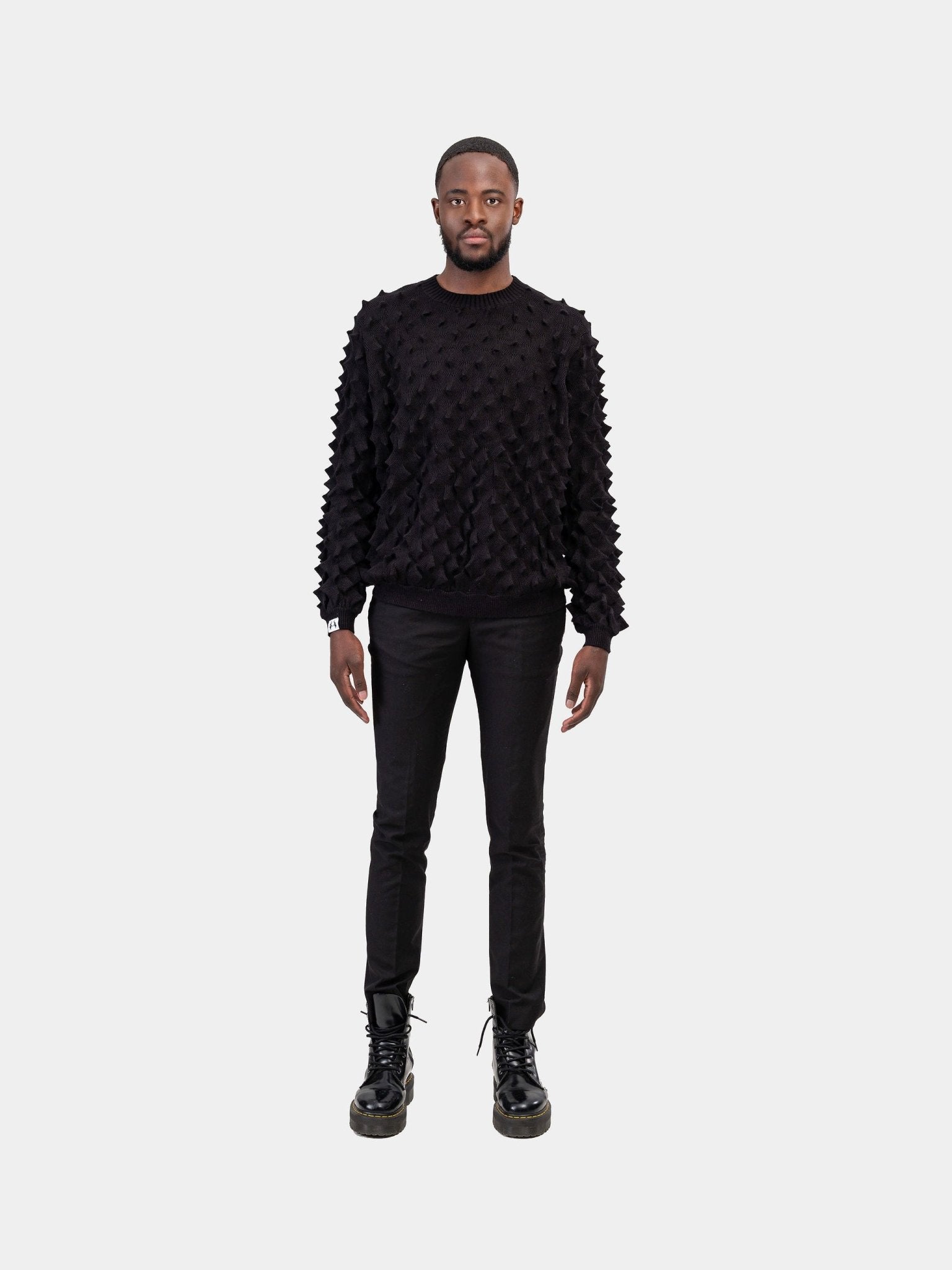 Spiked Sweater - Black - Gert - Johan Coetzee