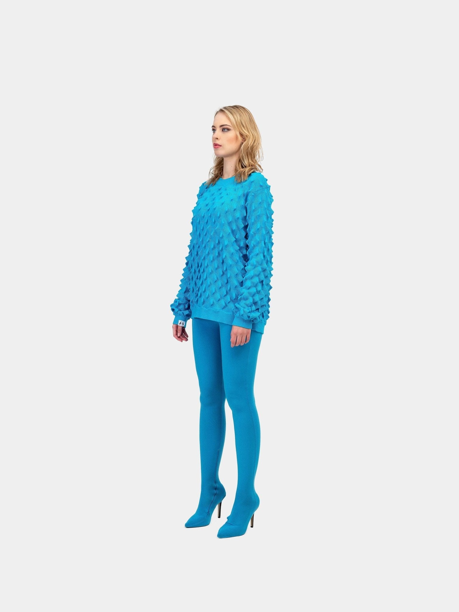 Spiked Sweater - Blue - Gert - Johan Coetzee