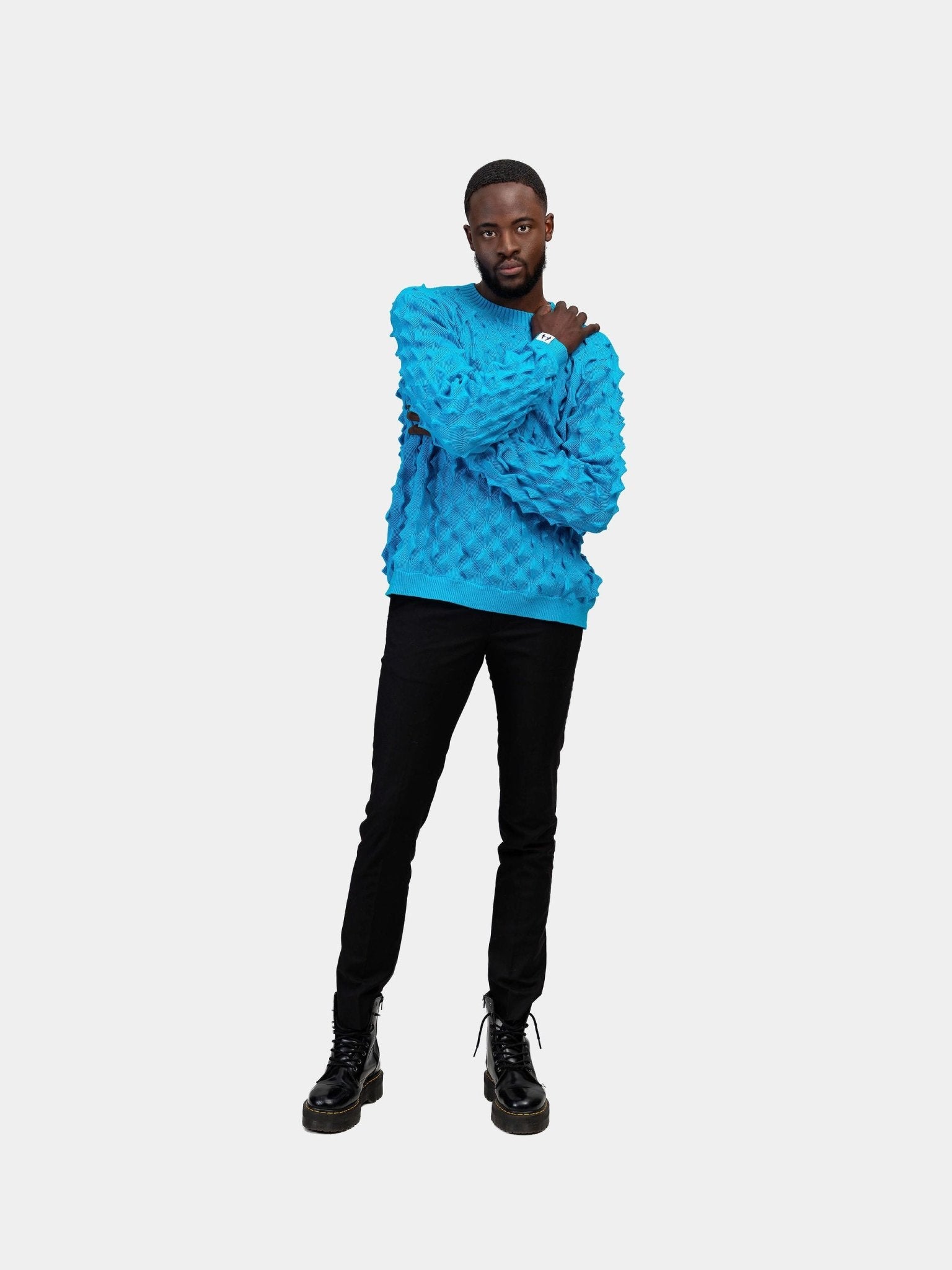 Spiked Sweater - Blue - Gert - Johan Coetzee