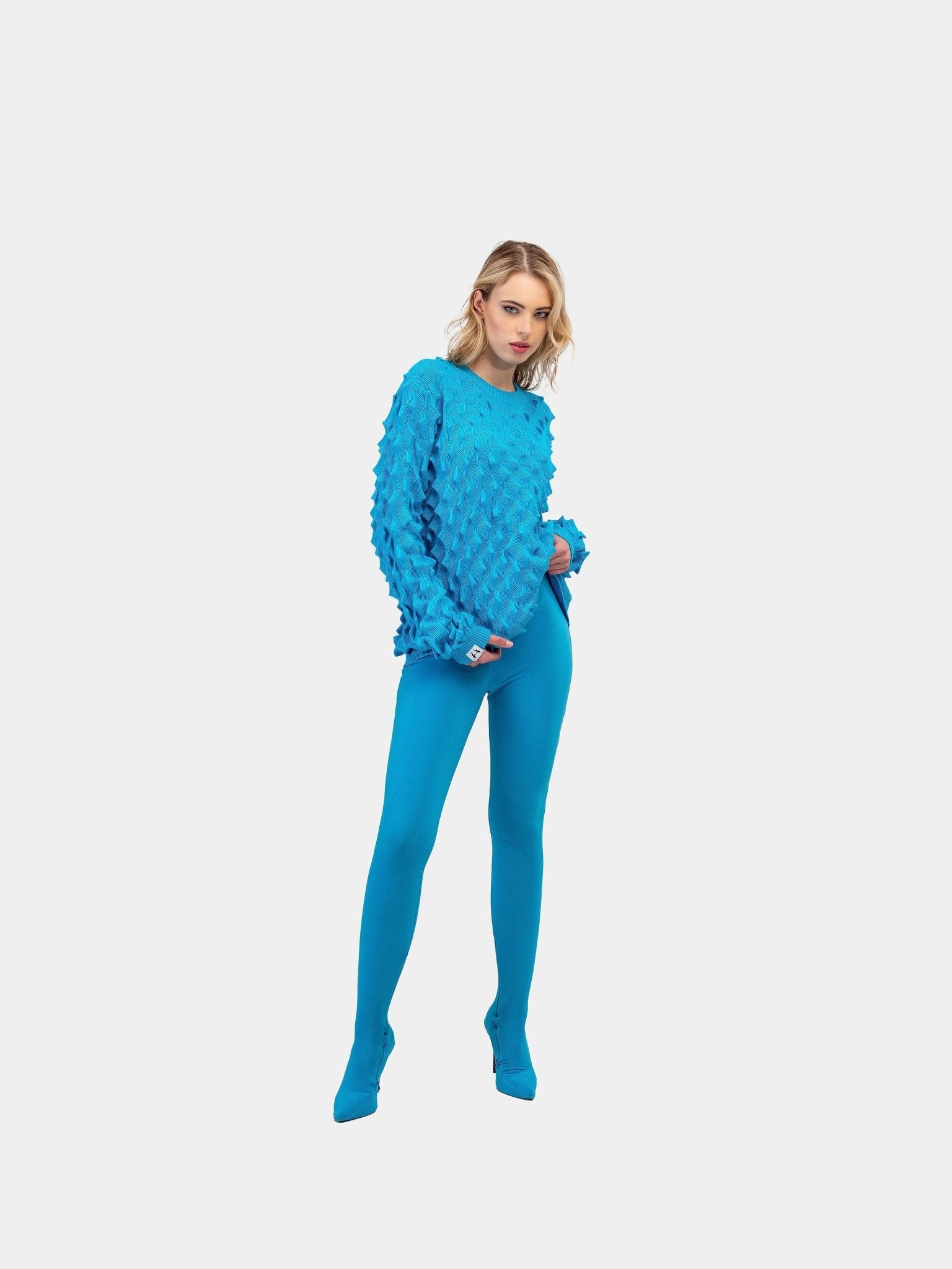 Spiked Sweater - Blue - Gert - Johan Coetzee