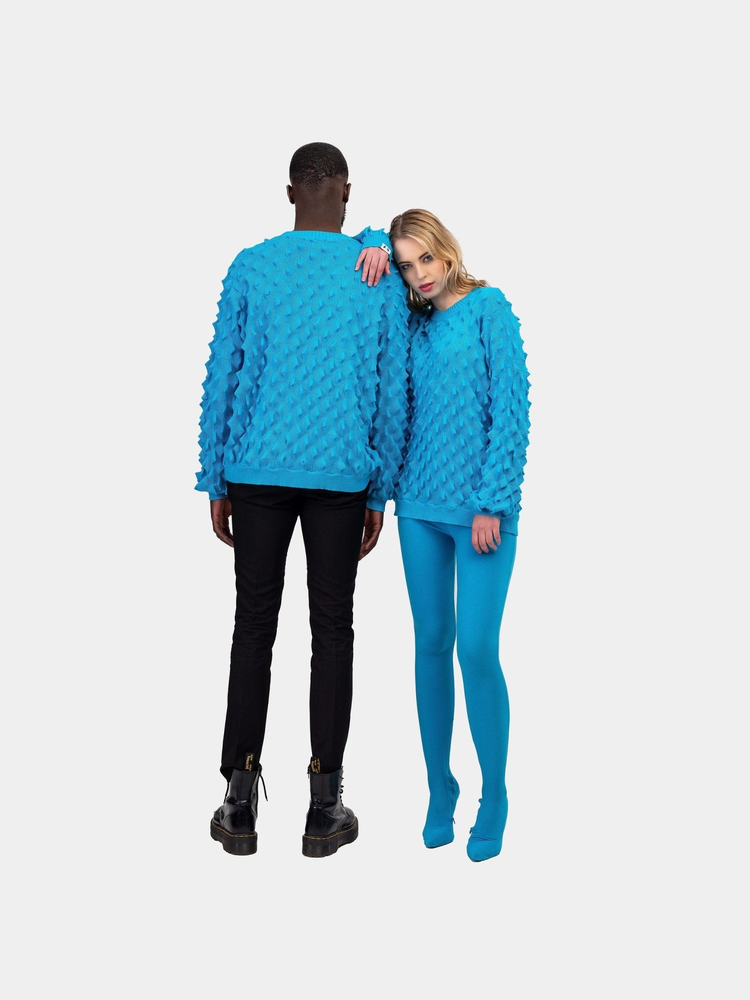 Spiked Sweater - Blue - Gert - Johan Coetzee